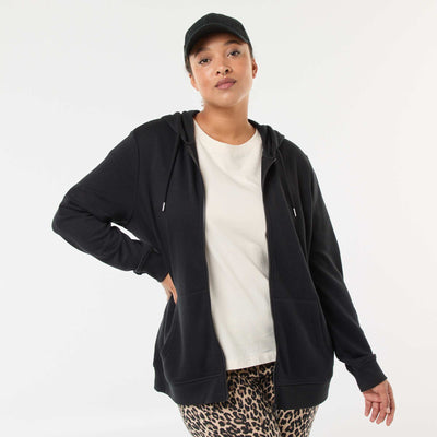 Basic Fleece Sweatshirt BLACK