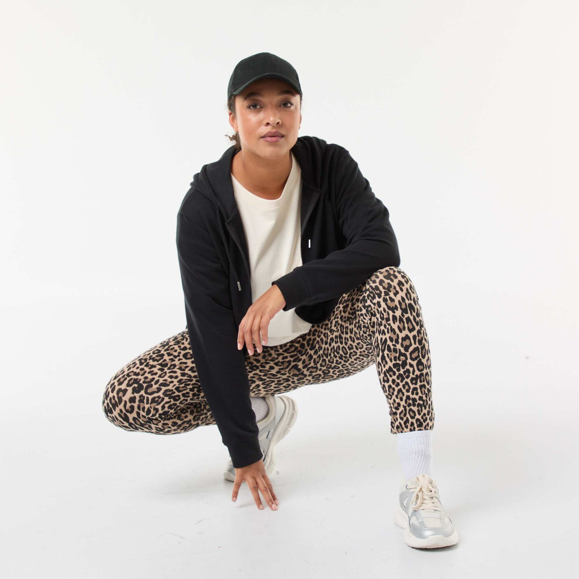 Basic Fleece Sweatshirt BLACK