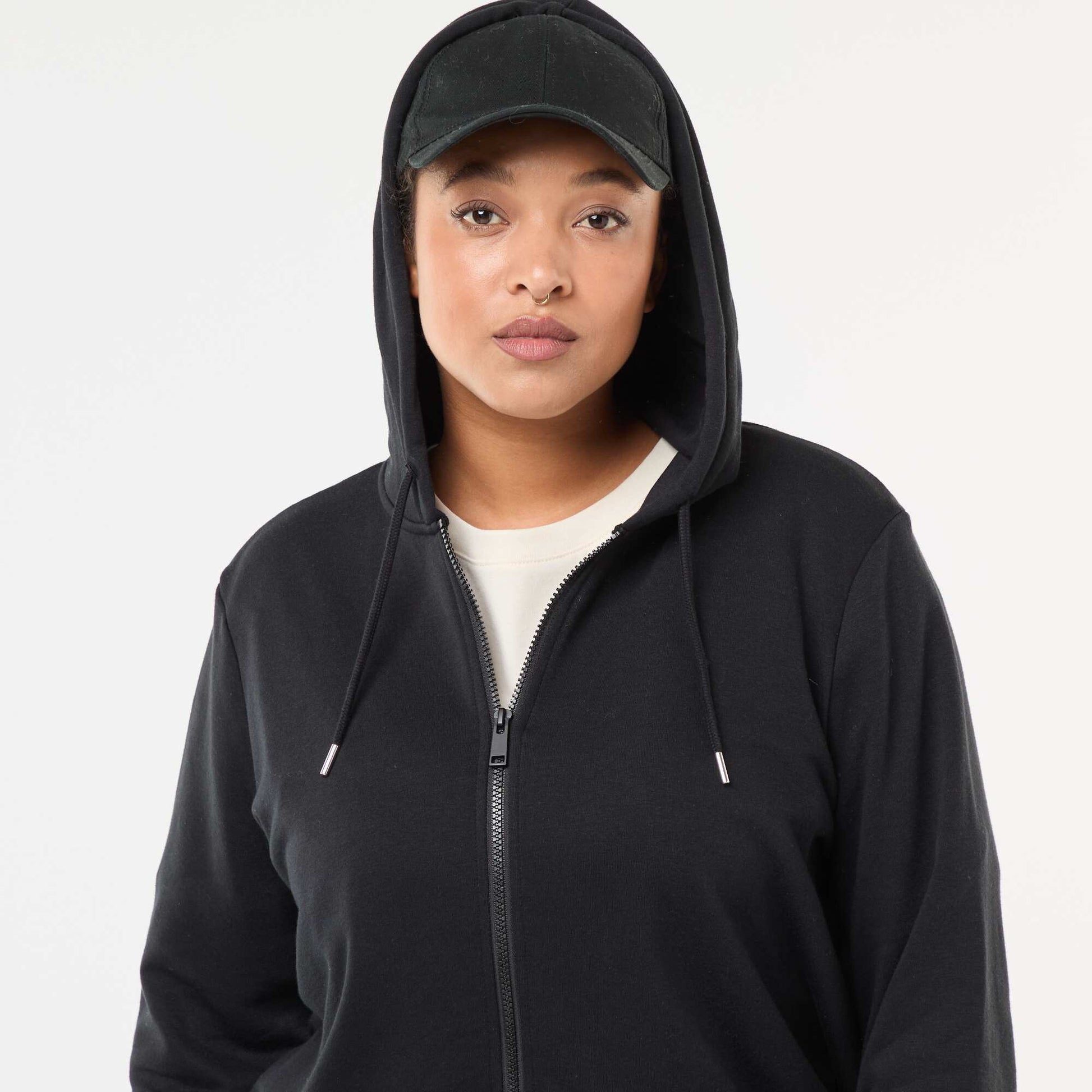 Basic Fleece Sweatshirt BLACK