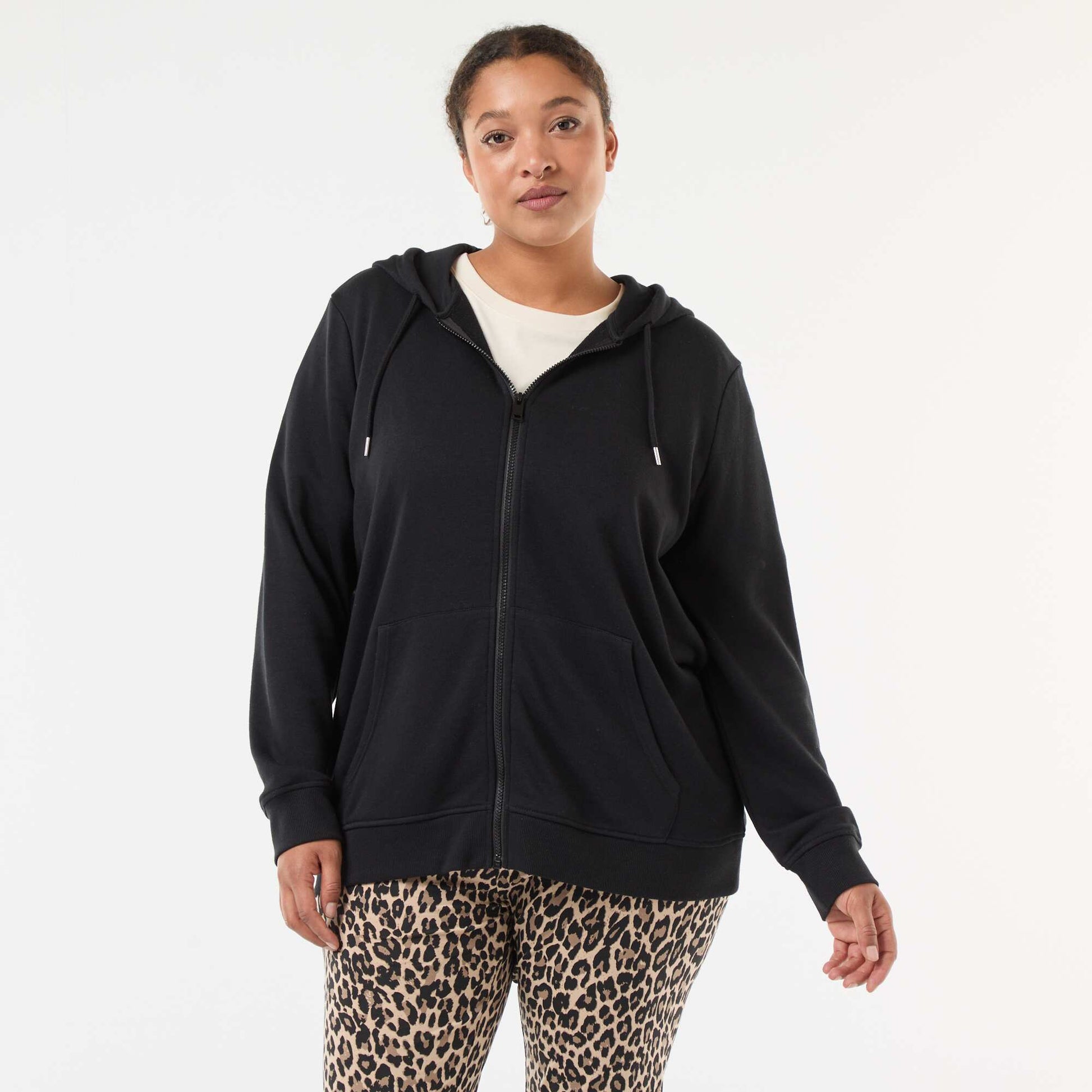 Basic Fleece Sweatshirt BLACK