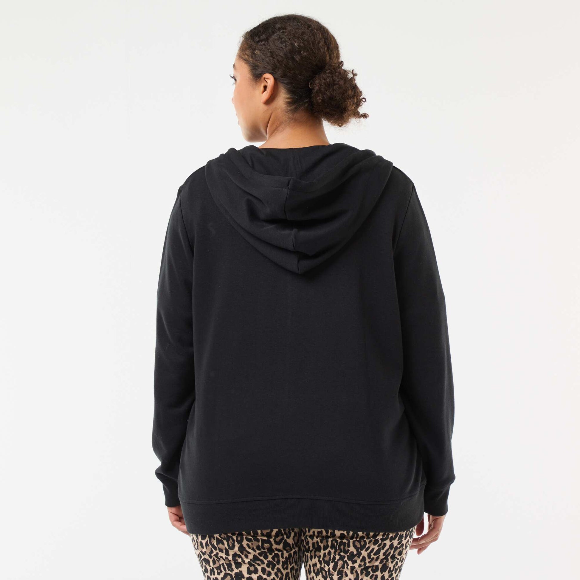 Basic Fleece Sweatshirt BLACK