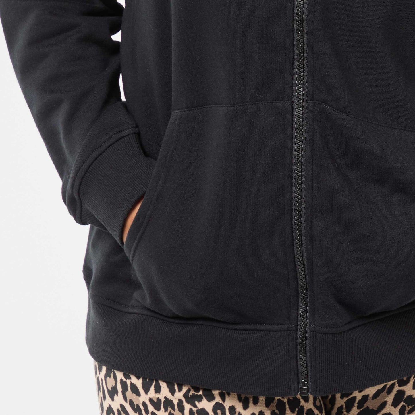 Basic Fleece Sweatshirt BLACK