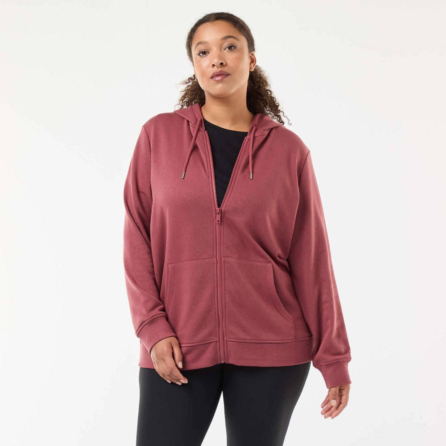 Basic Fleece Sweatshirt RED