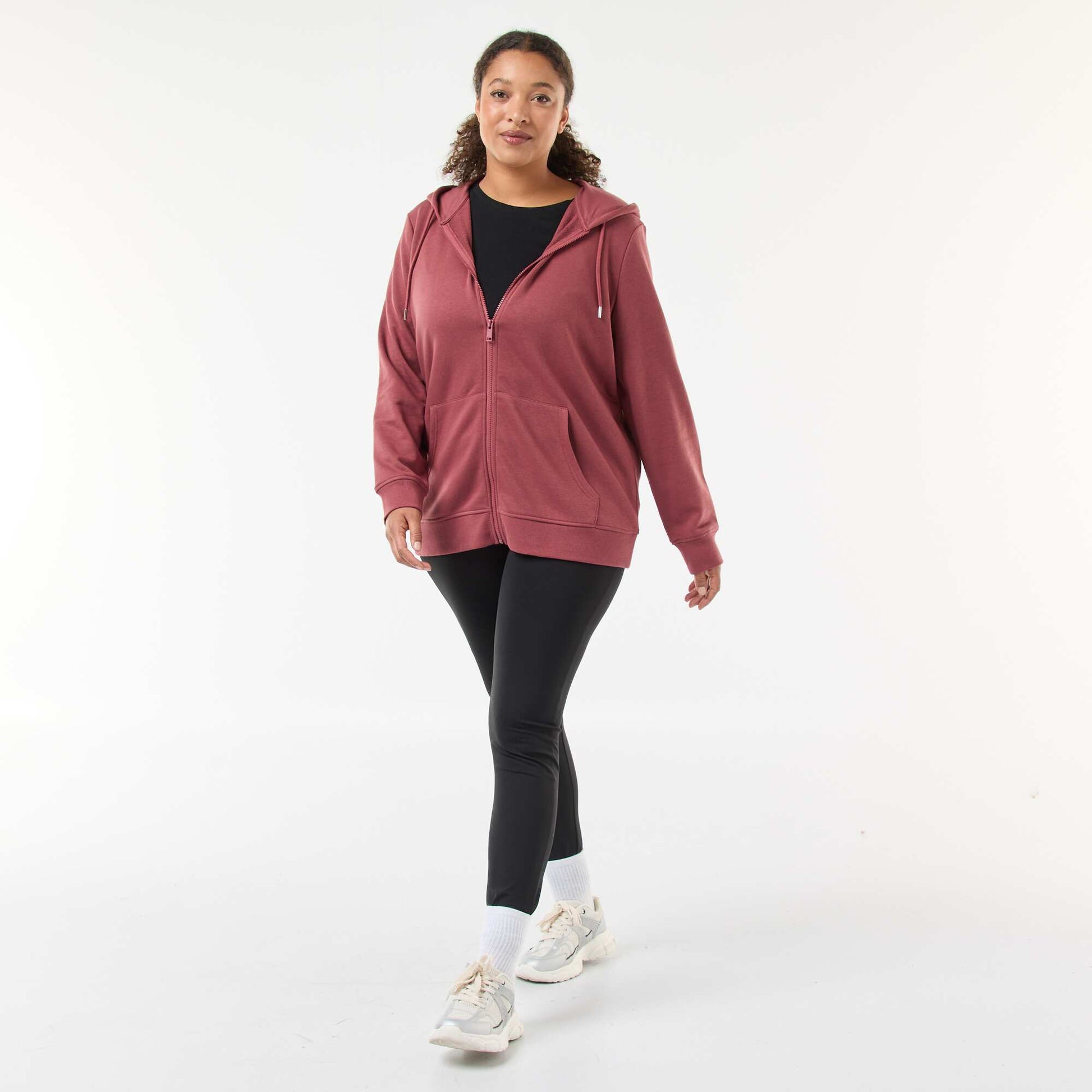 Basic Fleece Sweatshirt RED
