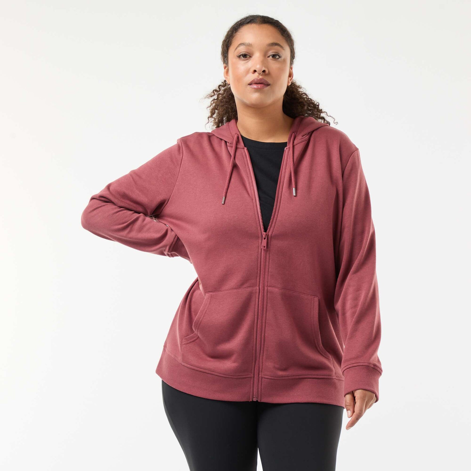 Basic Fleece Sweatshirt RED