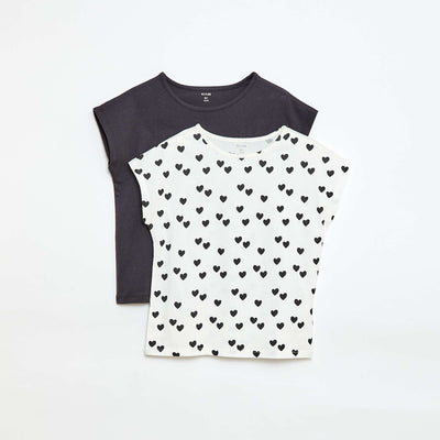 2-Pack of Short-Sleeve T-Shirts - 2 Pieces WHITE