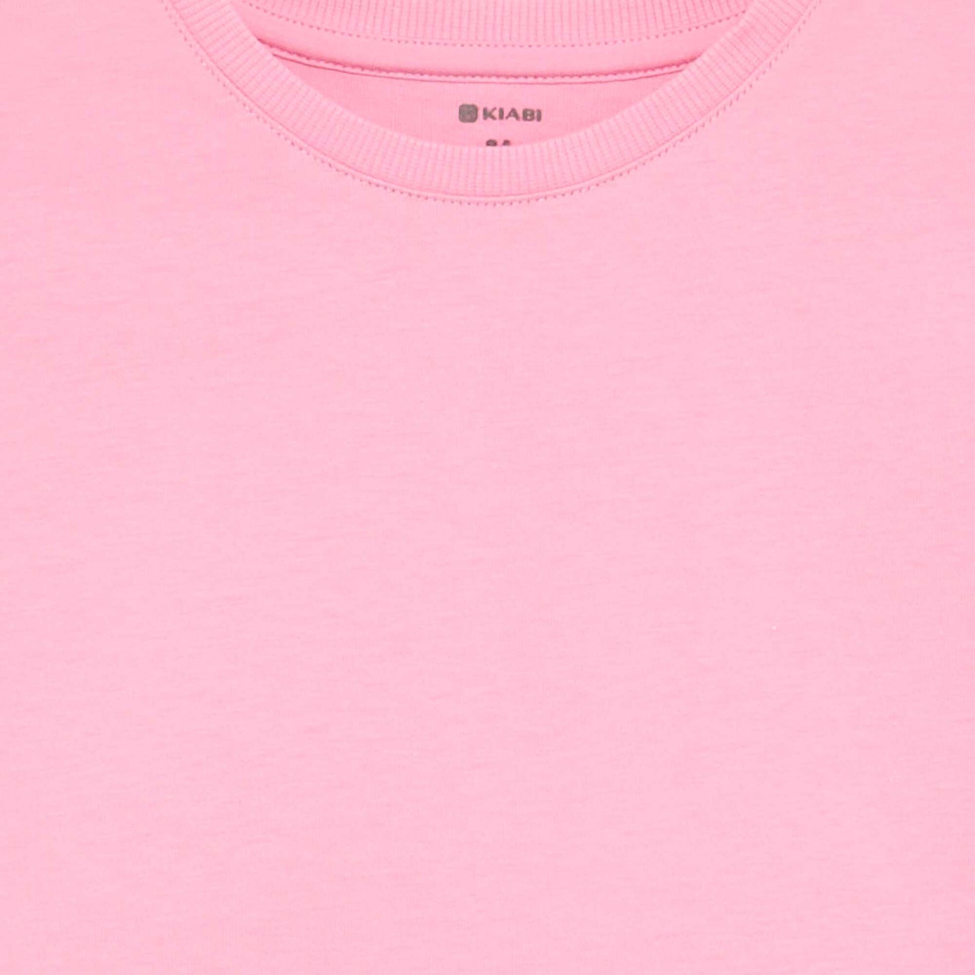 Short-sleeved Tough Cotton T-shirt PINK