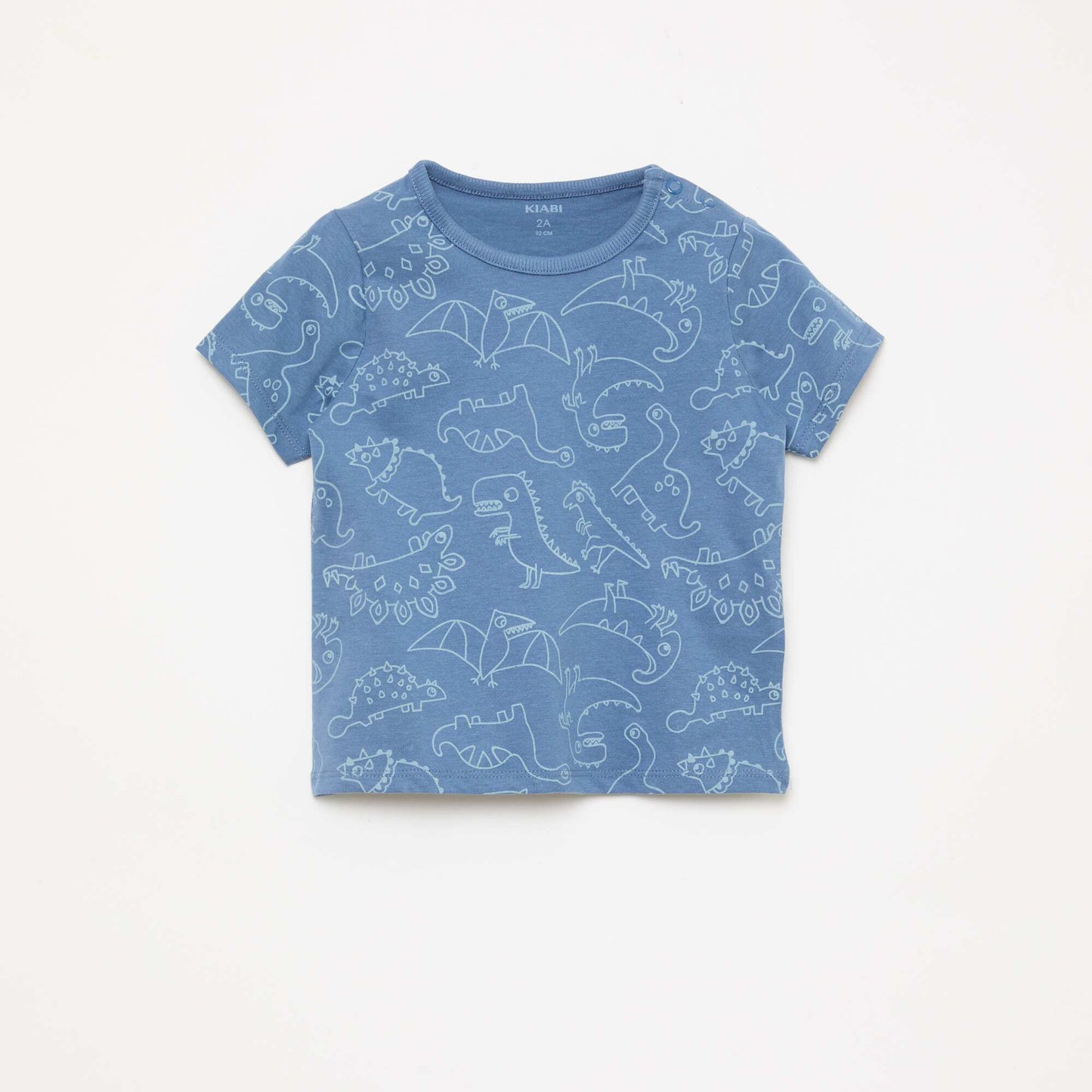 Short Pajama Set T-Shirt + Shorts - 2 Piece BLUE