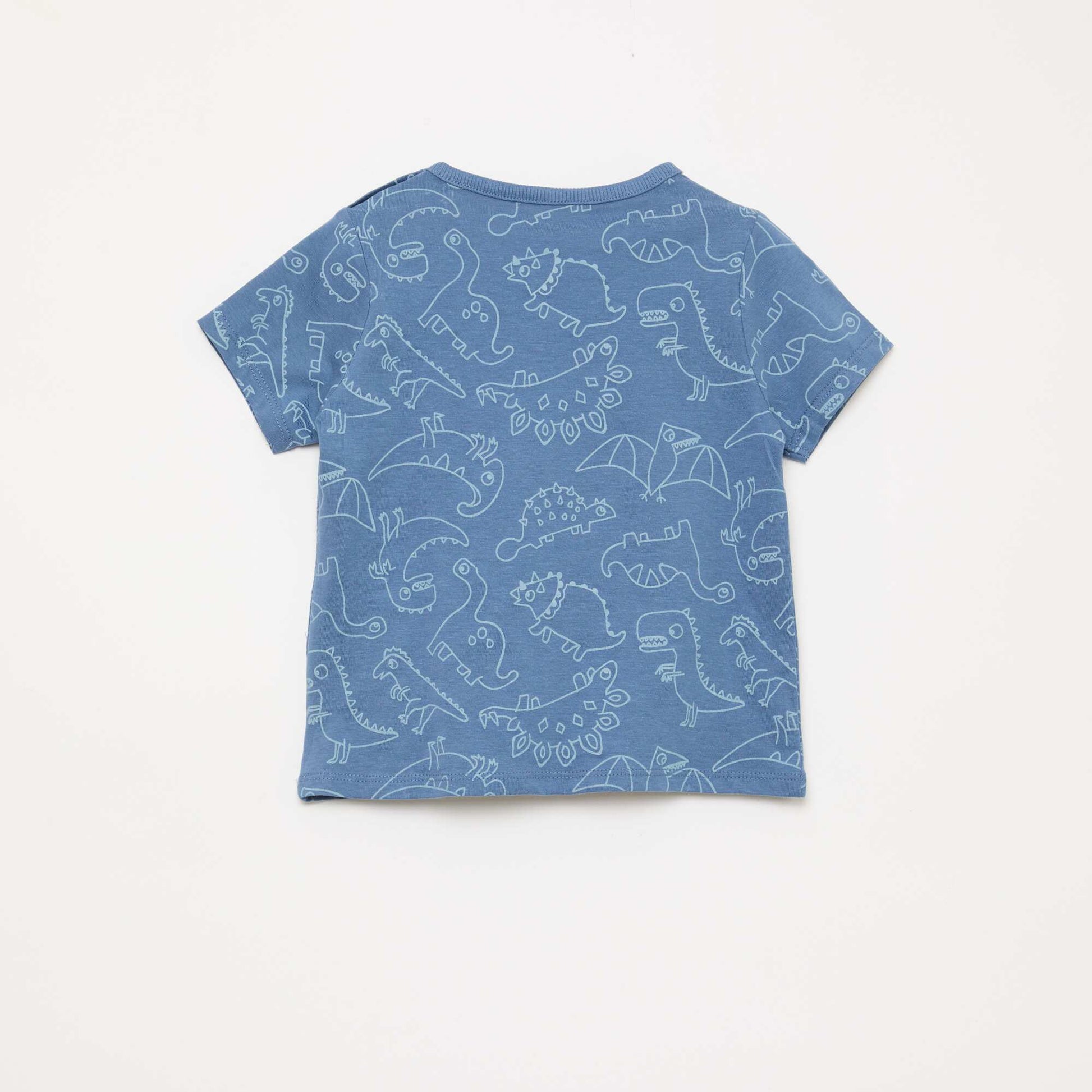 Short Pajama Set T-Shirt + Shorts - 2 Piece BLUE