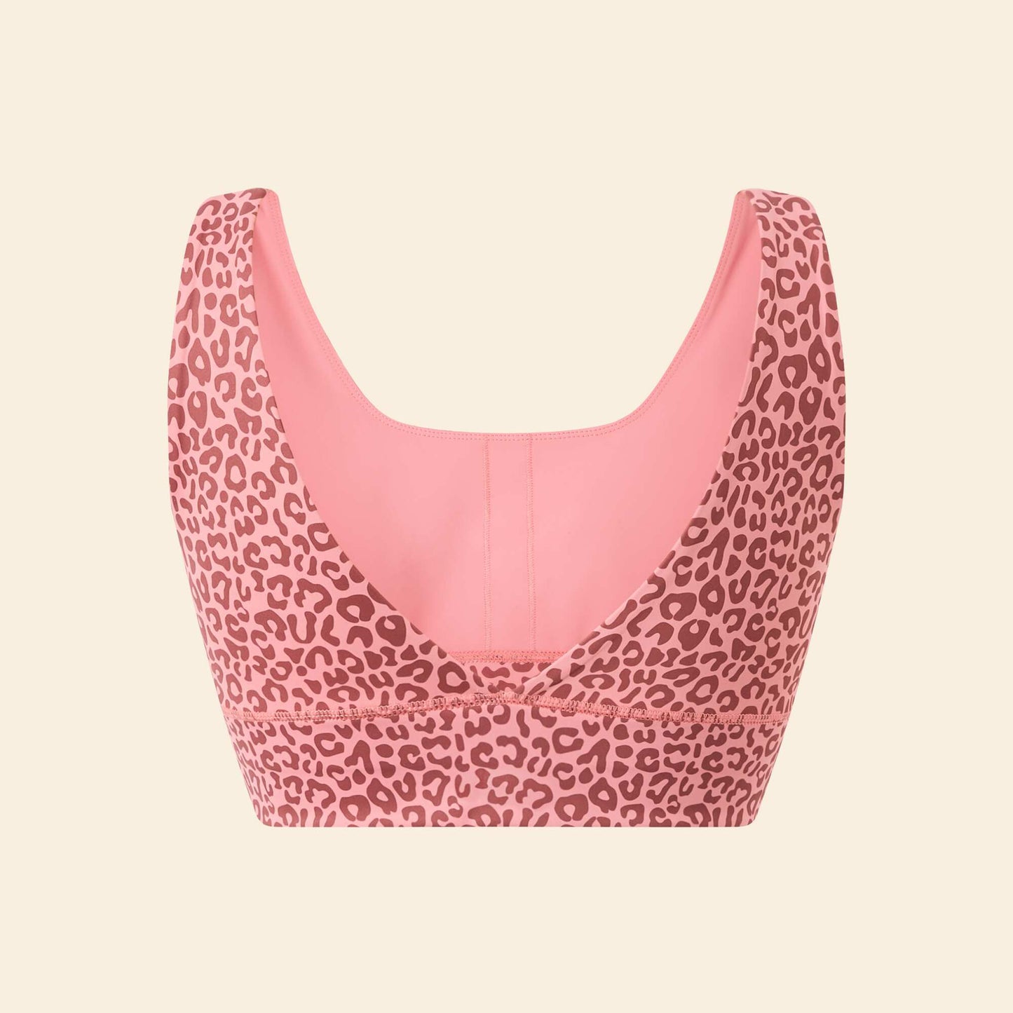 Leopard Print Light Support Sports Bra PINK