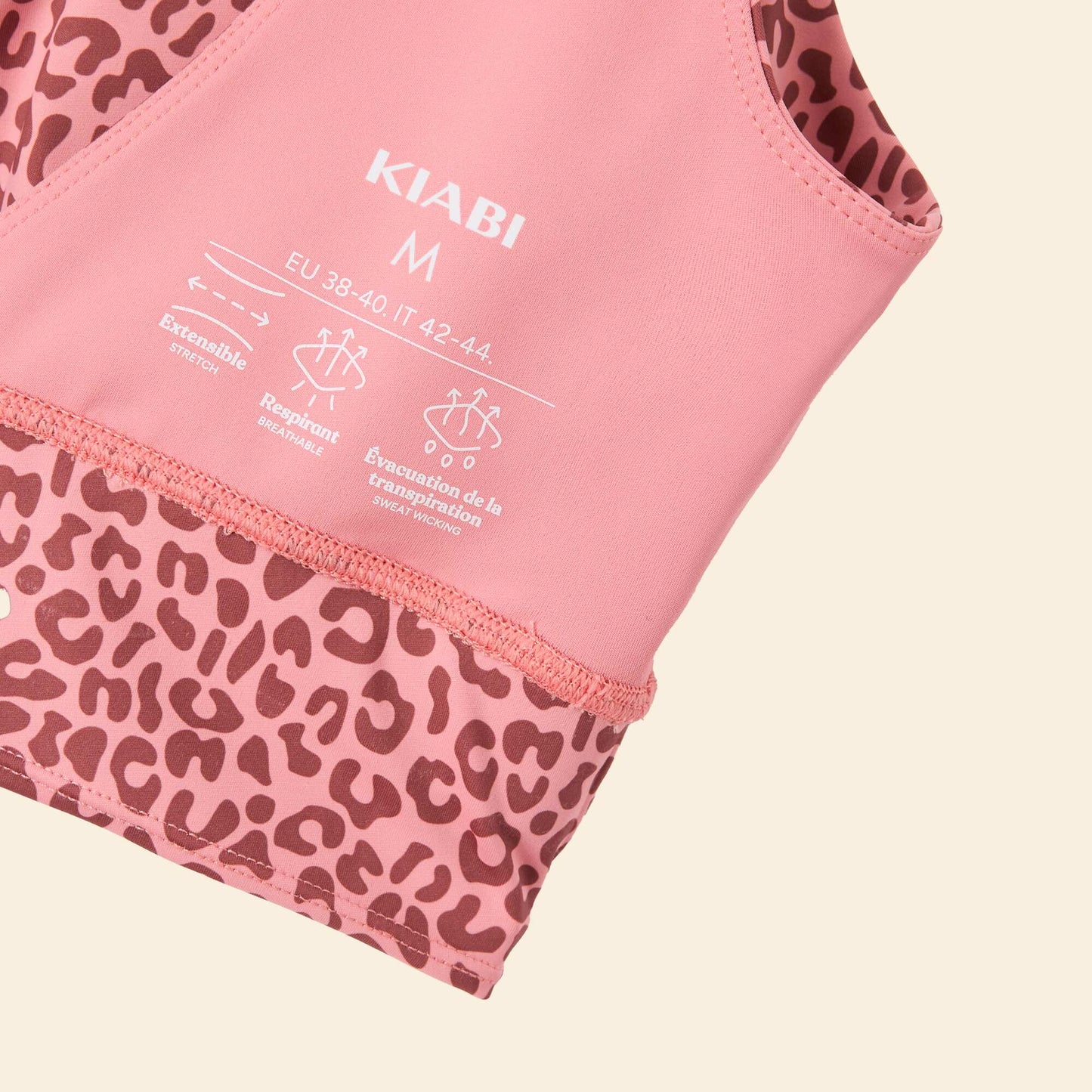 Leopard Print Light Support Sports Bra PINK