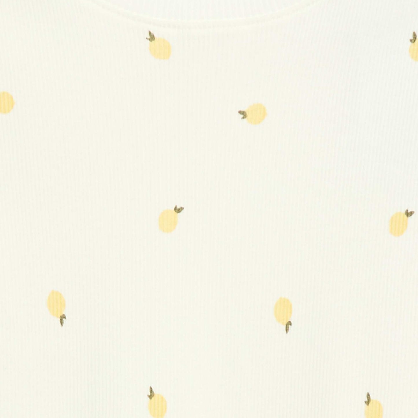 Ribbed T-shirt with Short Flutter Sleeves WHITE