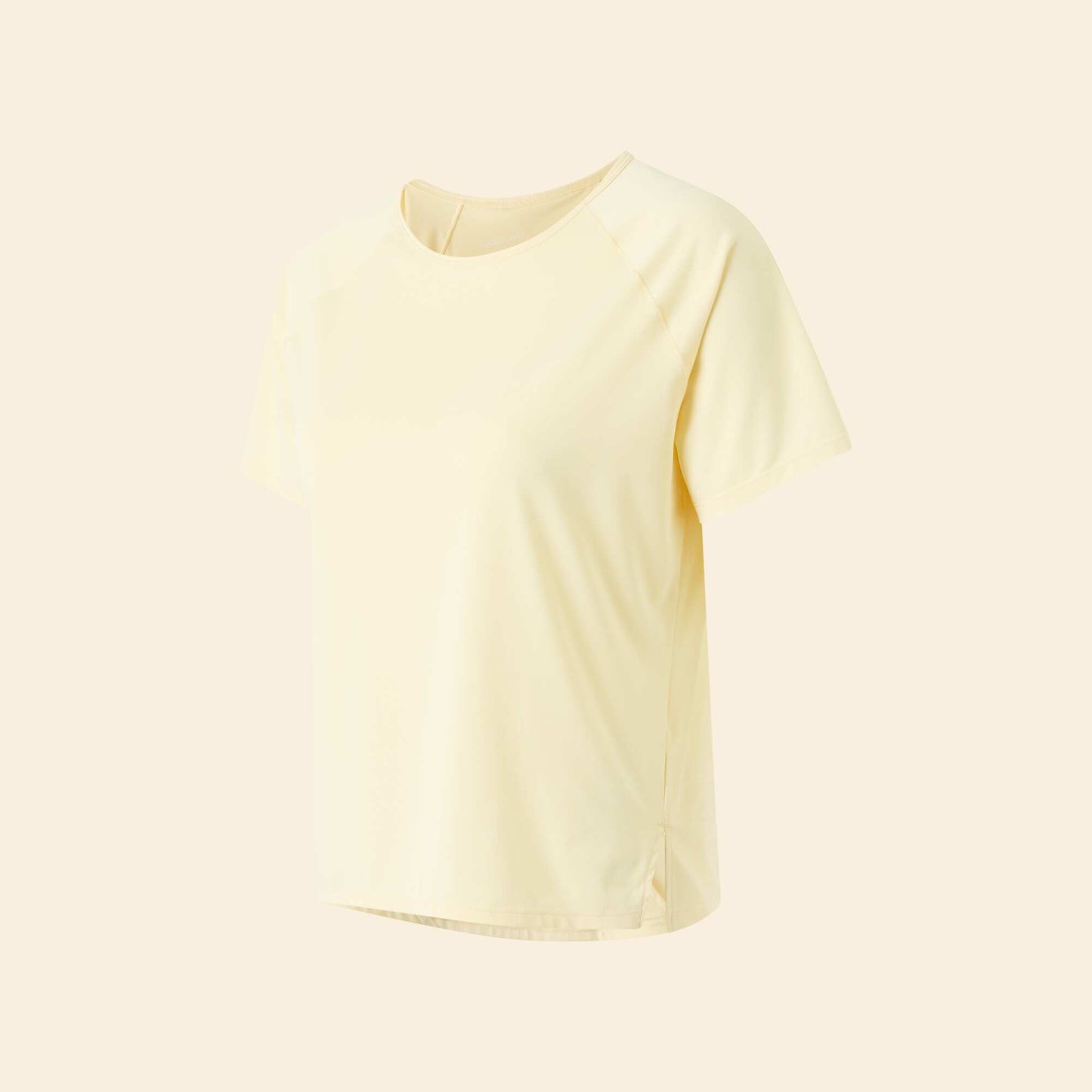 Flowy T-shirt with Back Slit YELLOW