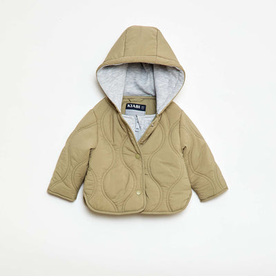 Quilted Hooded Jacket GREEN