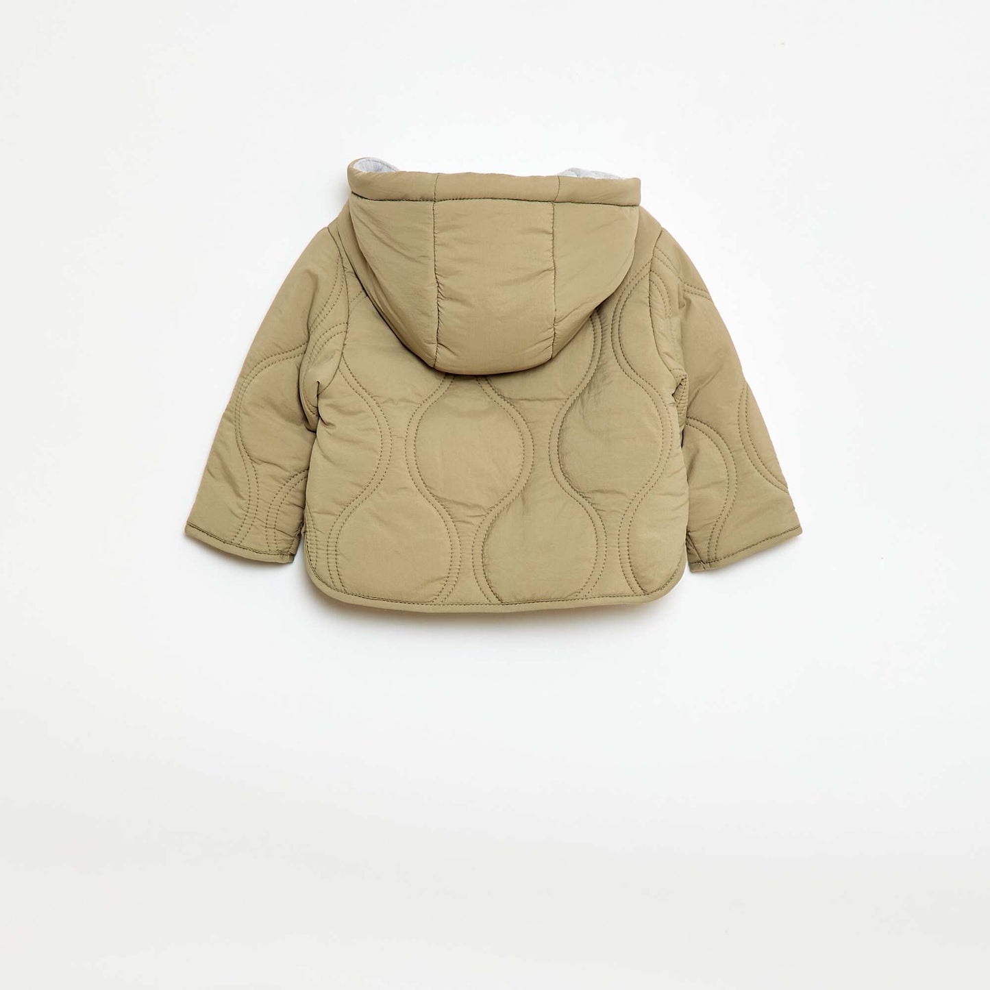 Quilted Hooded Jacket GREEN