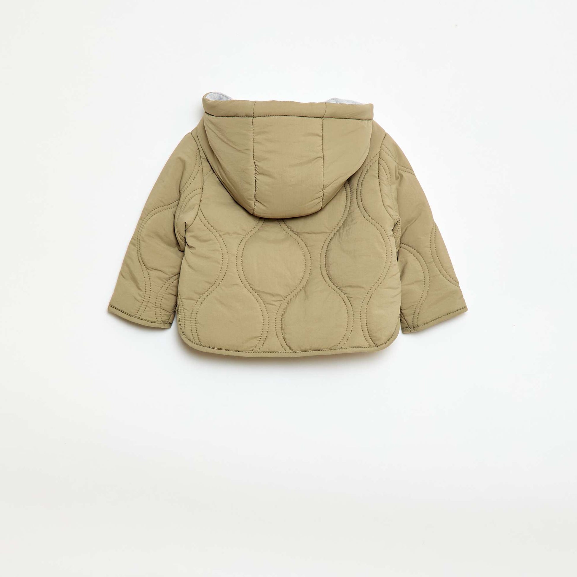 Quilted Hooded Jacket GREEN