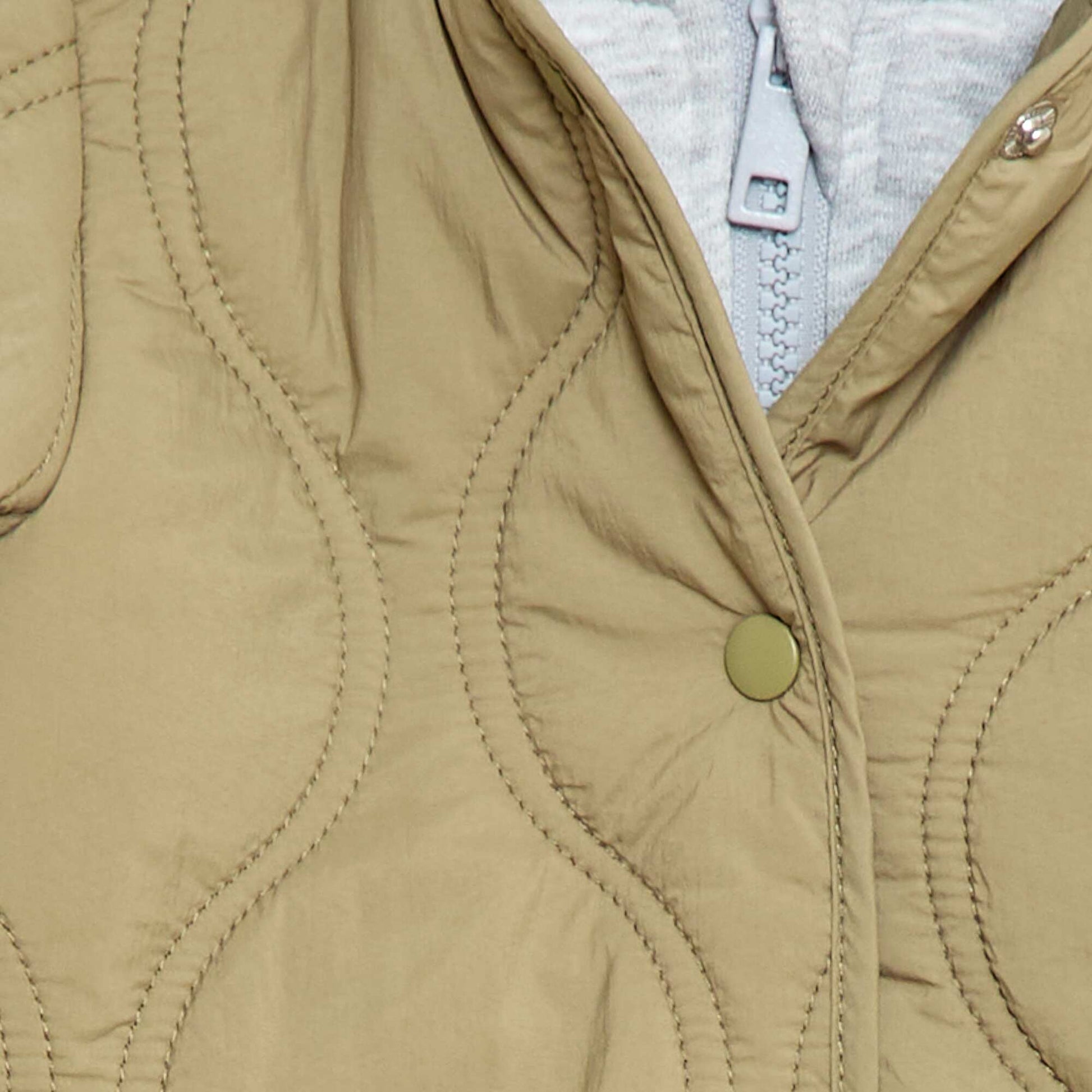 Quilted Hooded Jacket GREEN