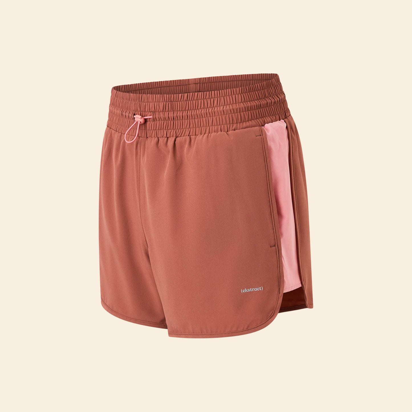 Color Block Sports Shorts BROWN