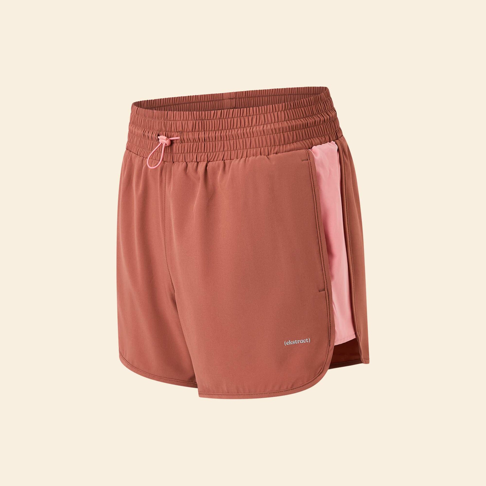 Color Block Sports Shorts BROWN