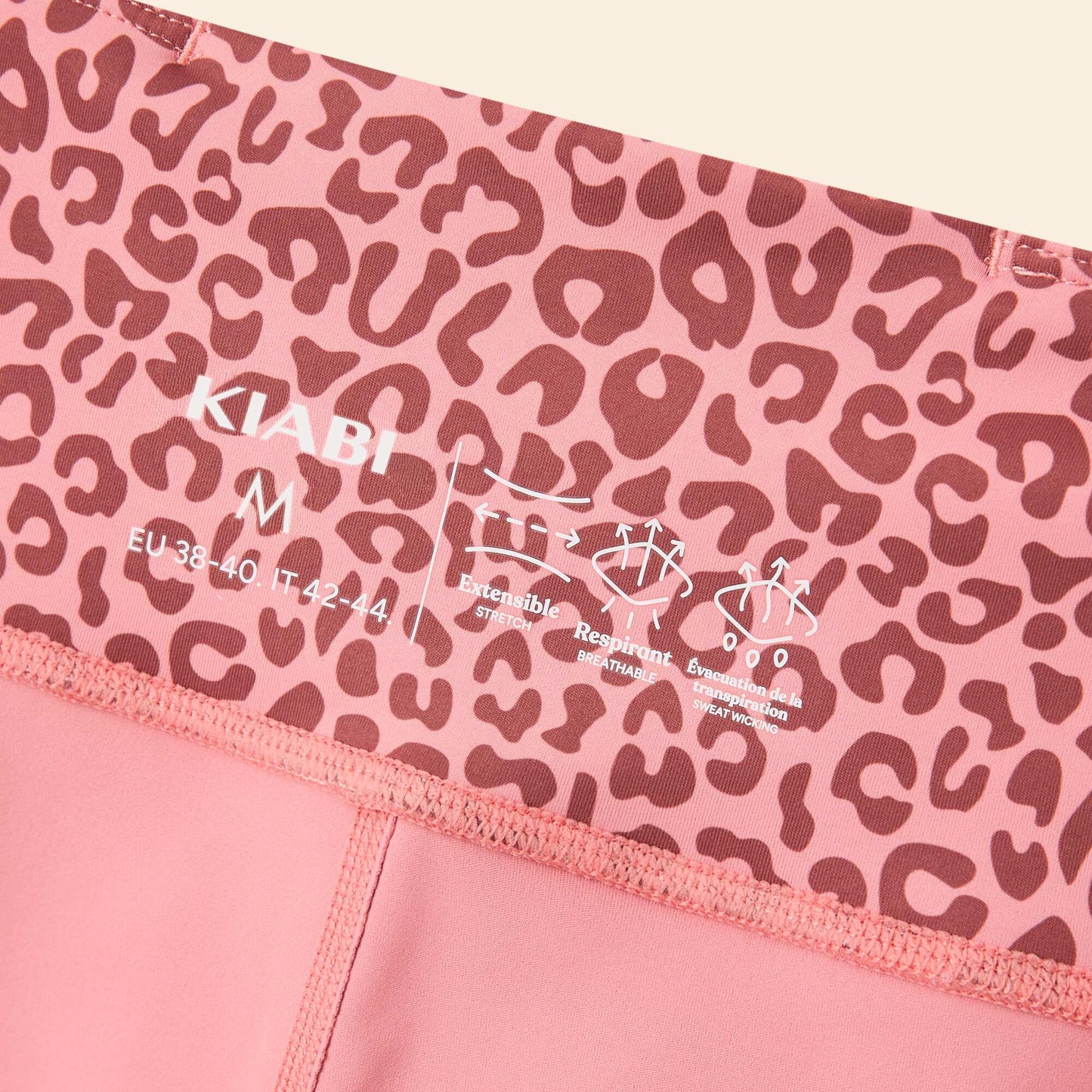 Leopard Print Sports Leggings PINK