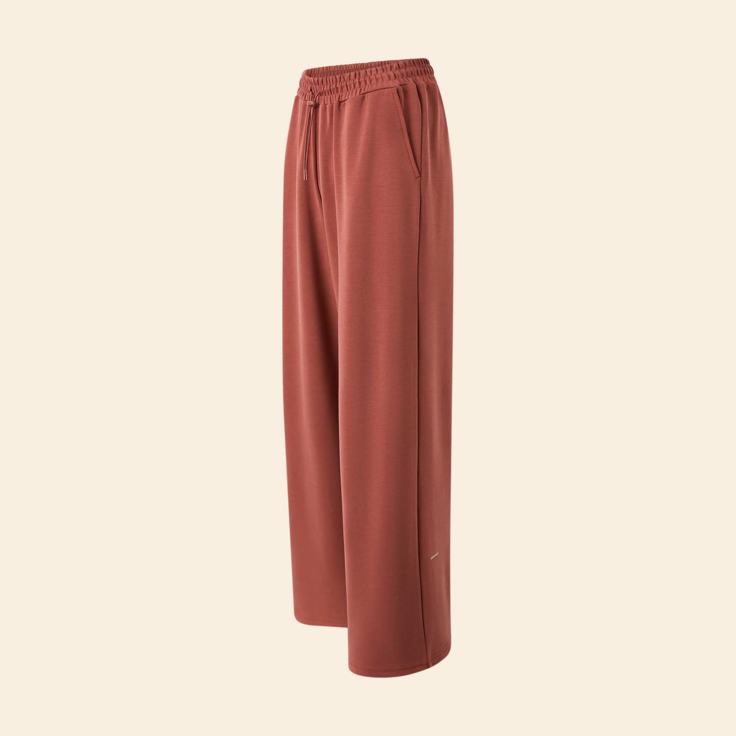 Wide Leg Sports Joggers BROWN