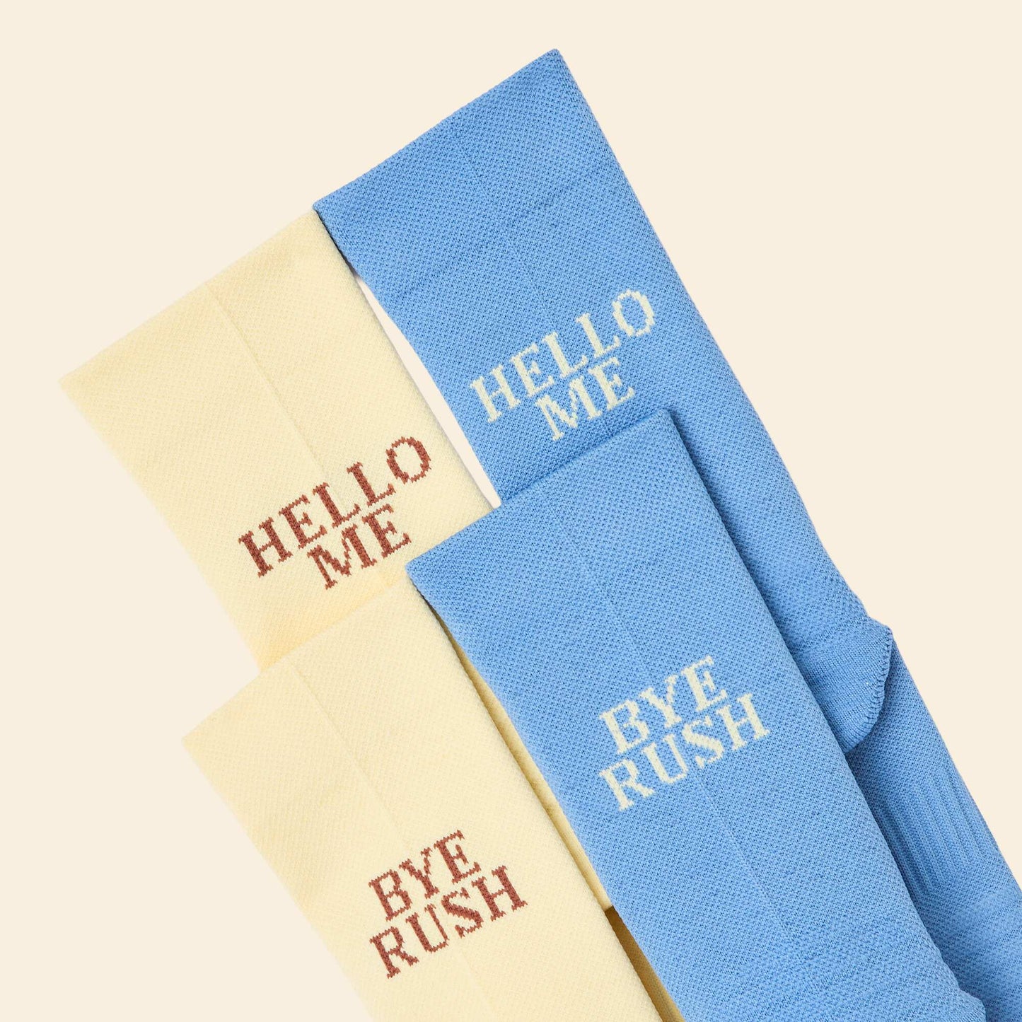 Pack of 2 pairs of high sports socks YELLOW