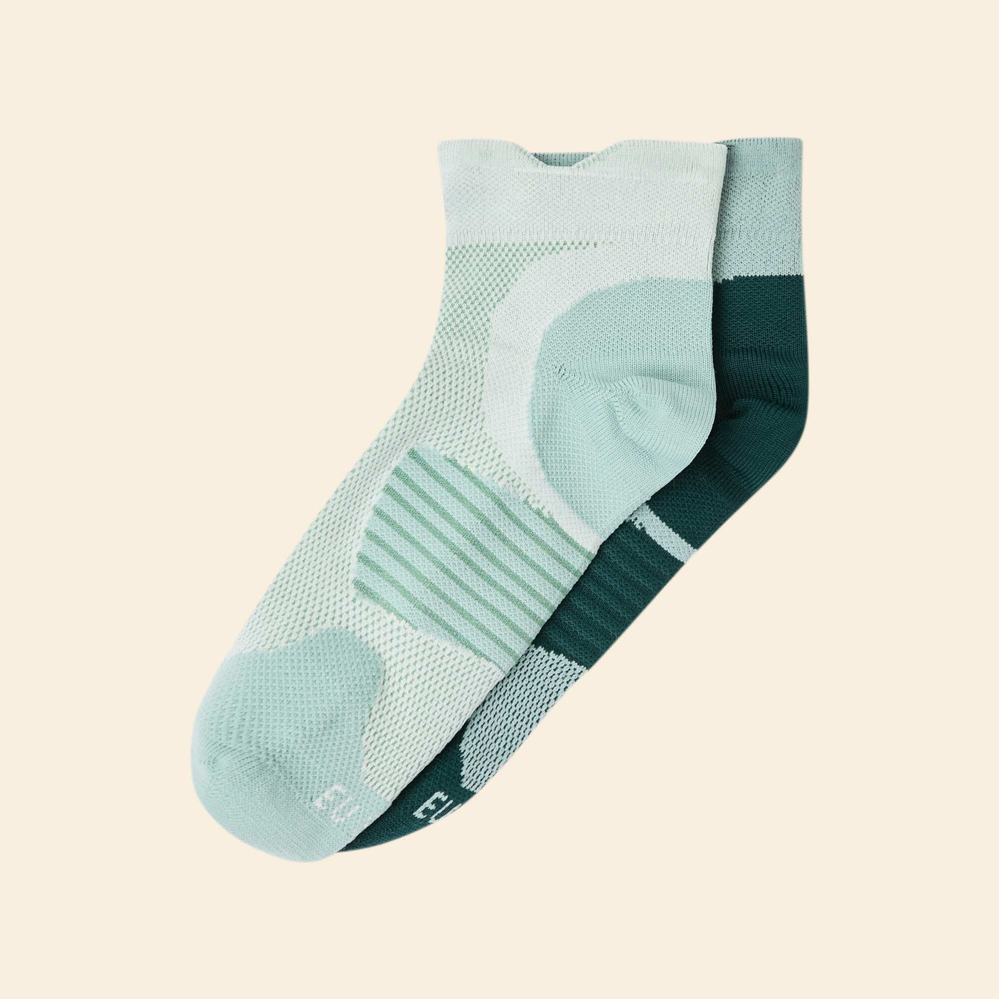 Pack of 2 Pairs of Solid Color Compression Knee High Socks GREEN