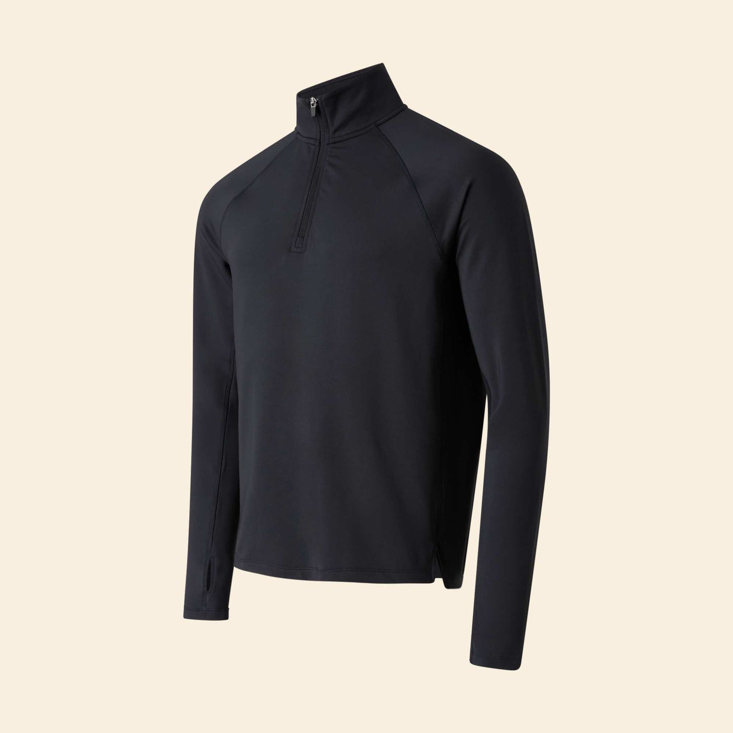 Zip-Up Sports Vest BLACK