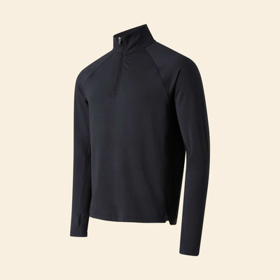 Zip-Up Sports Vest BLACK