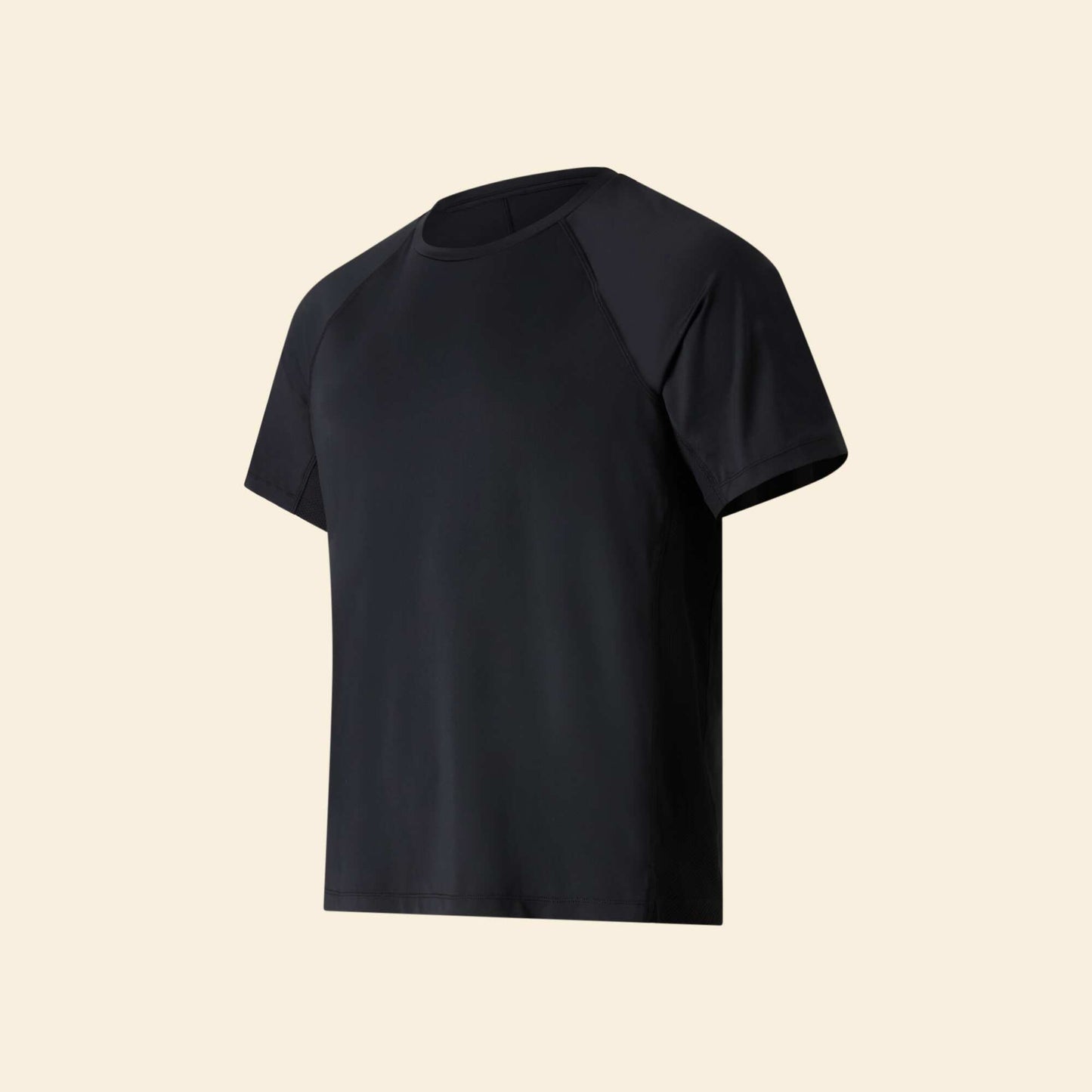 Reflective Detail Sports T-Shirt BLACK