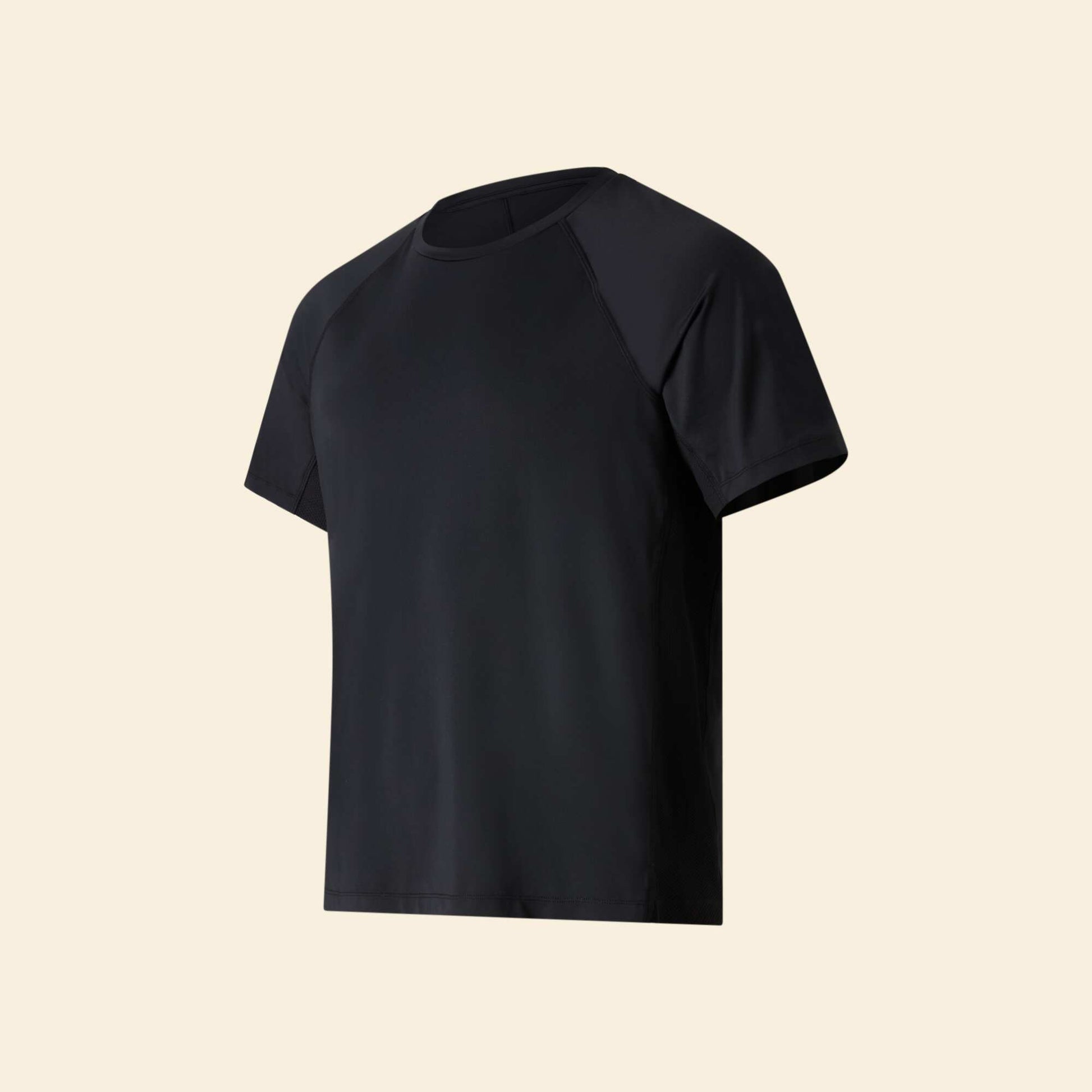Reflective Detail Sports T-Shirt BLACK