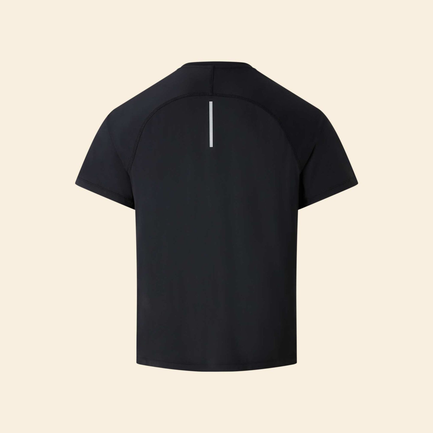 Reflective Detail Sports T-Shirt BLACK