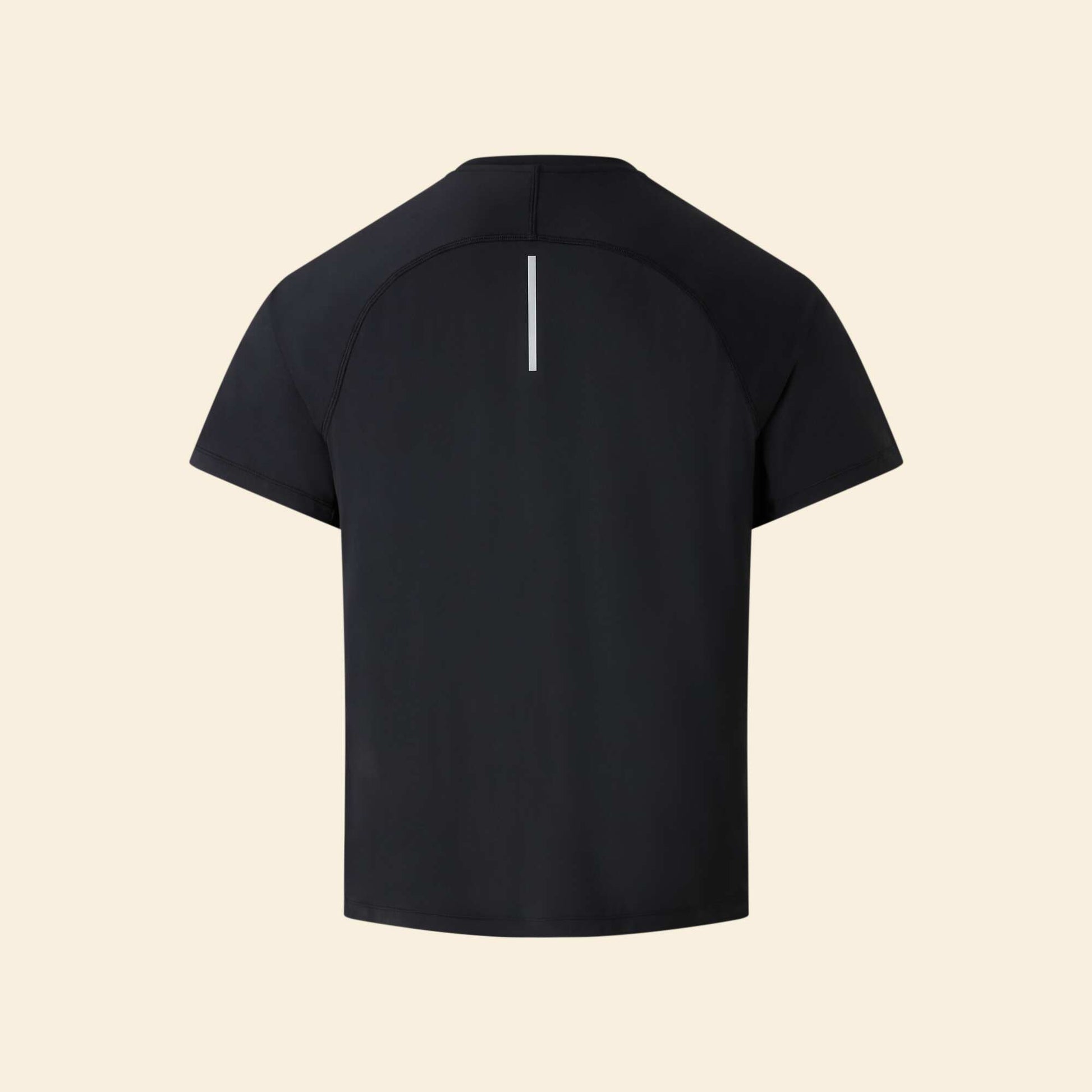 Reflective Detail Sports T-Shirt BLACK