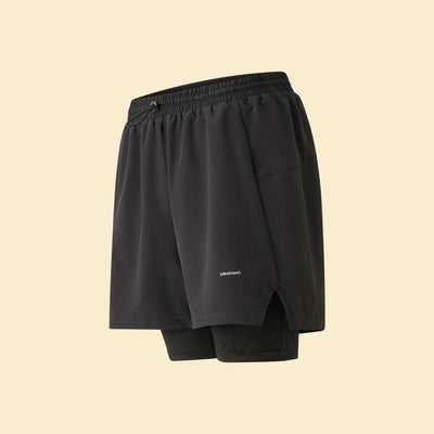2-in-1 Sports Shorts BLACK