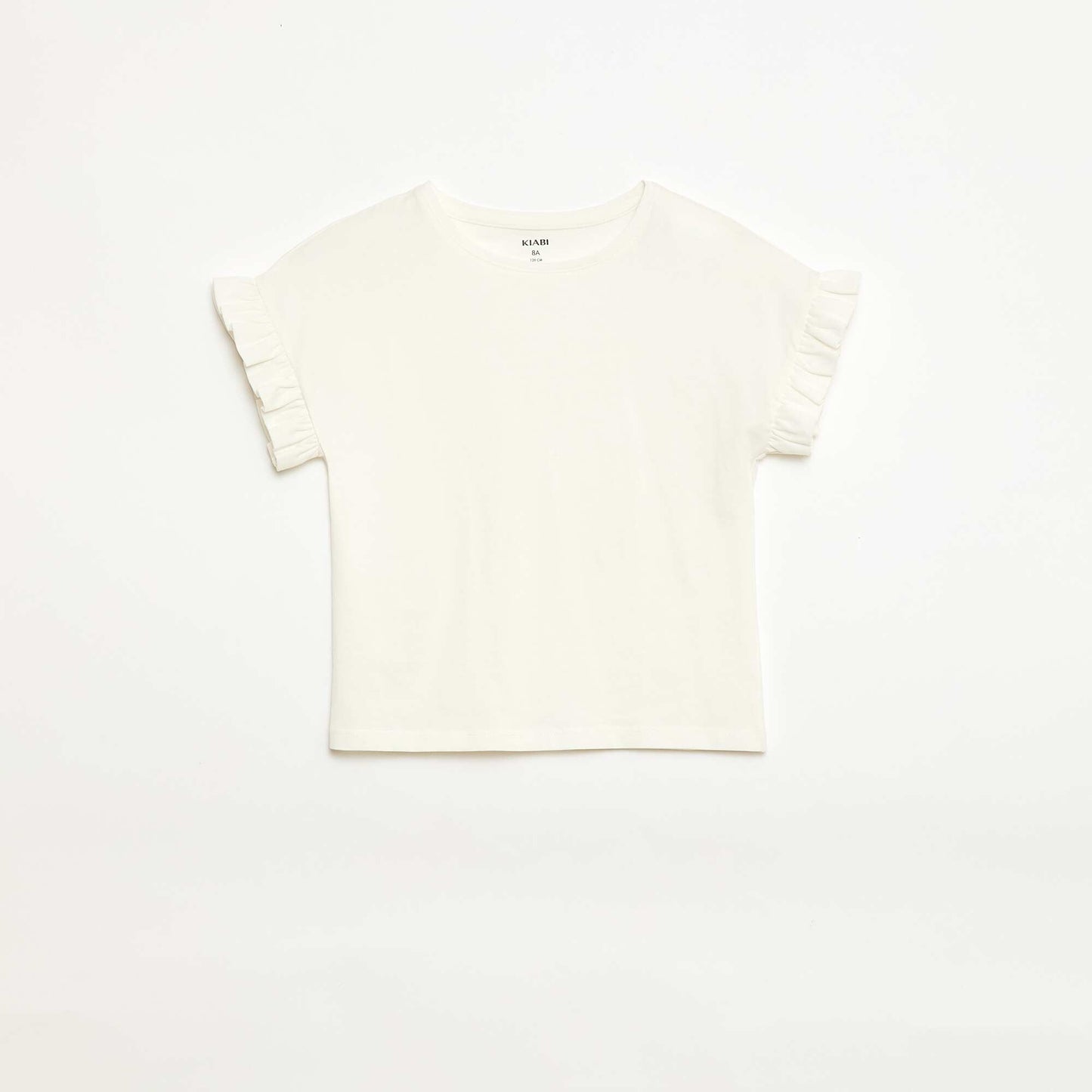 Flutter Sleeve T-shirt WHITE