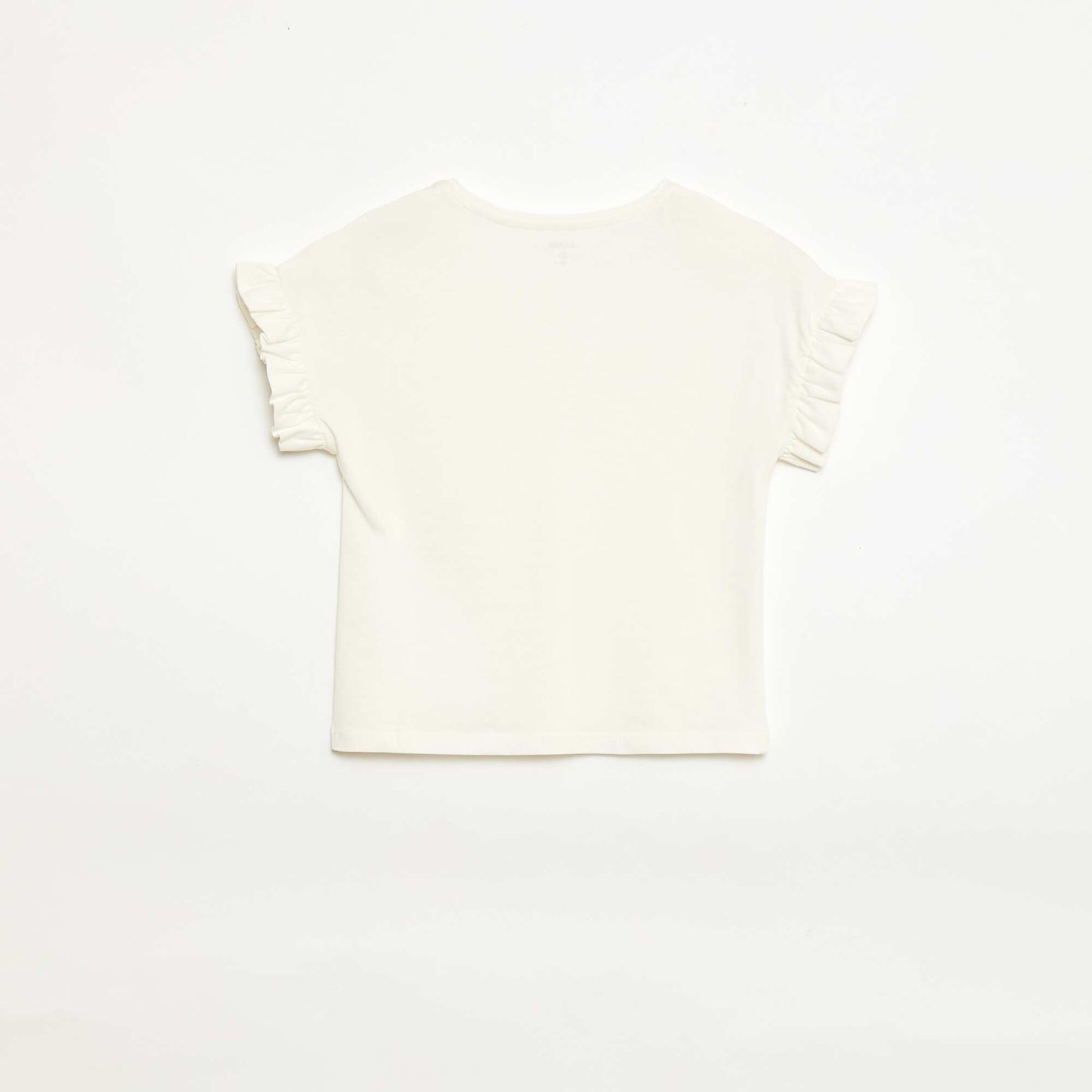 Flutter Sleeve T-shirt WHITE