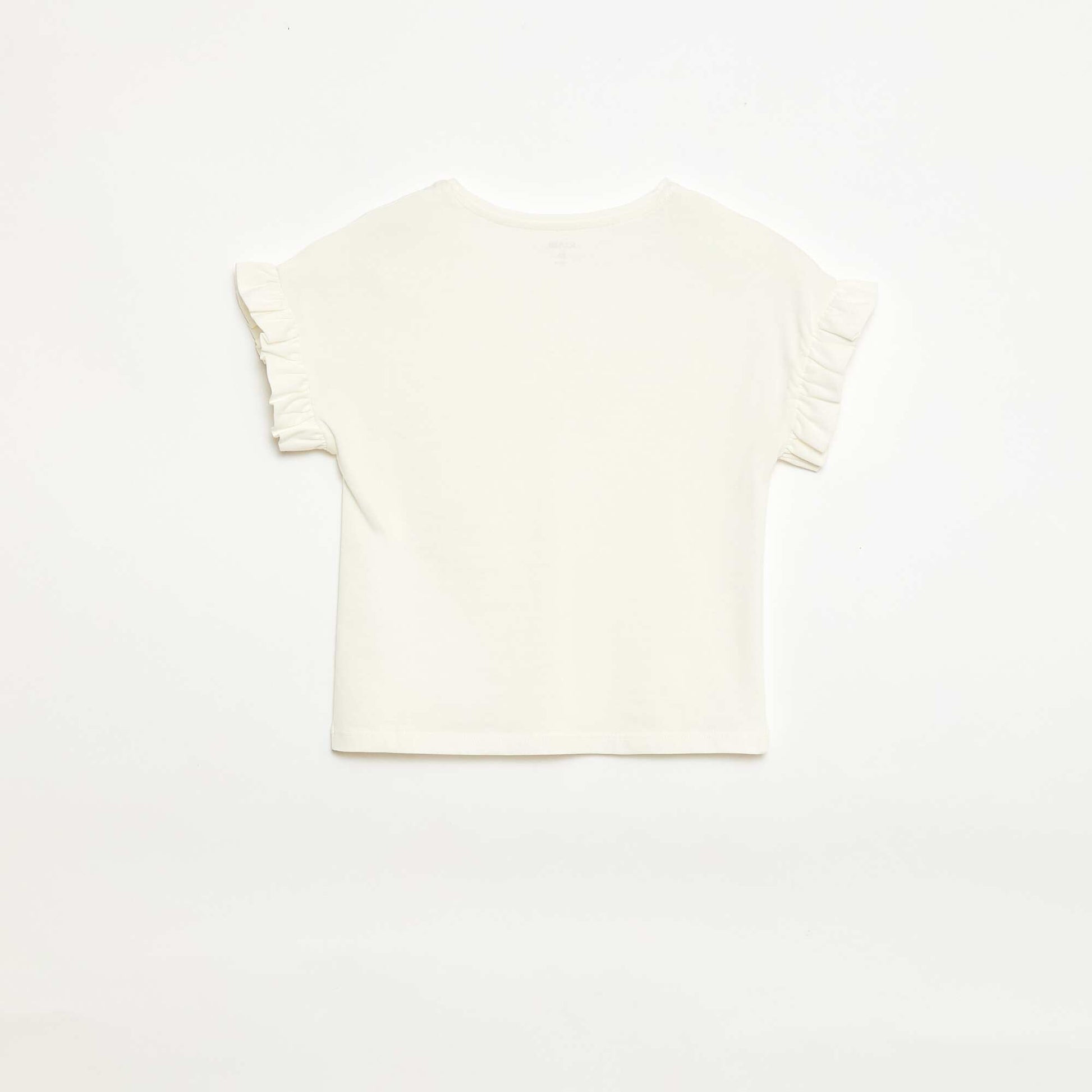 Flutter Sleeve T-shirt WHITE