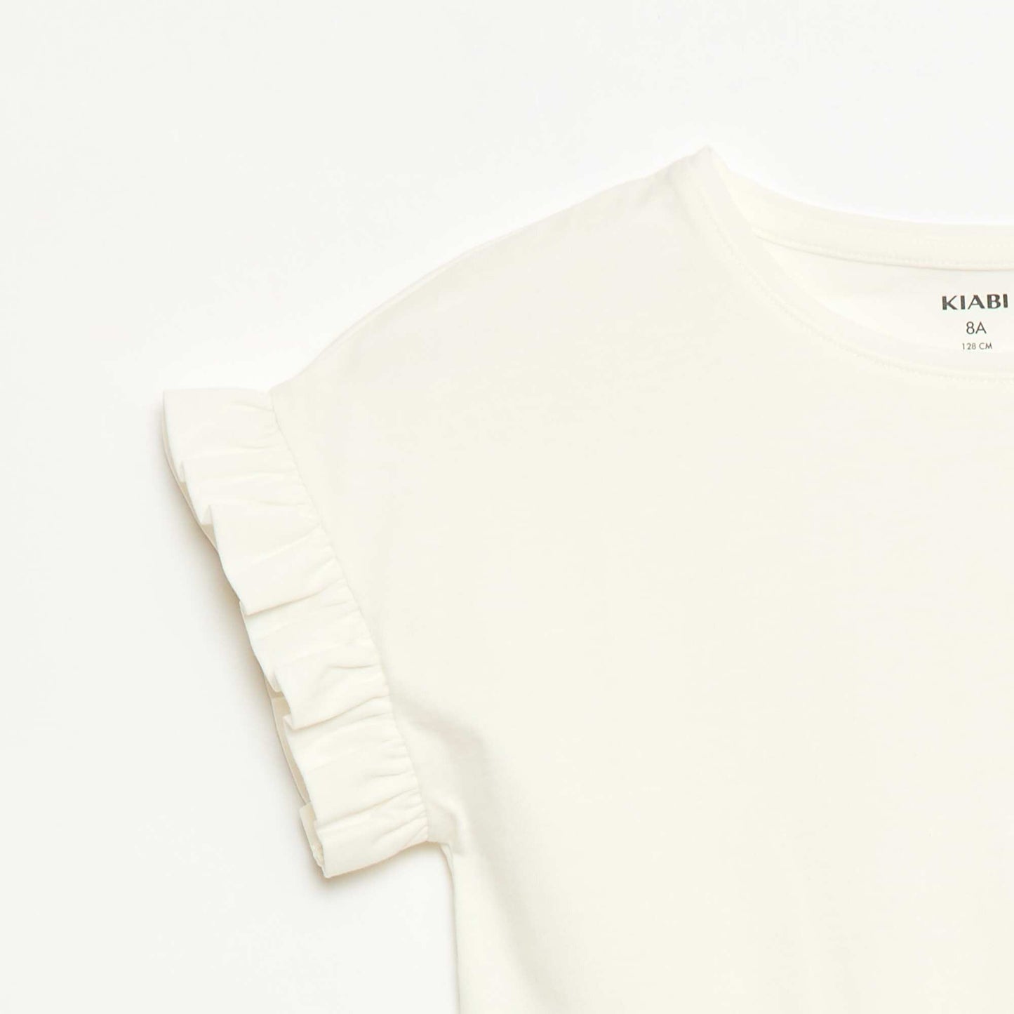 Flutter Sleeve T-shirt WHITE