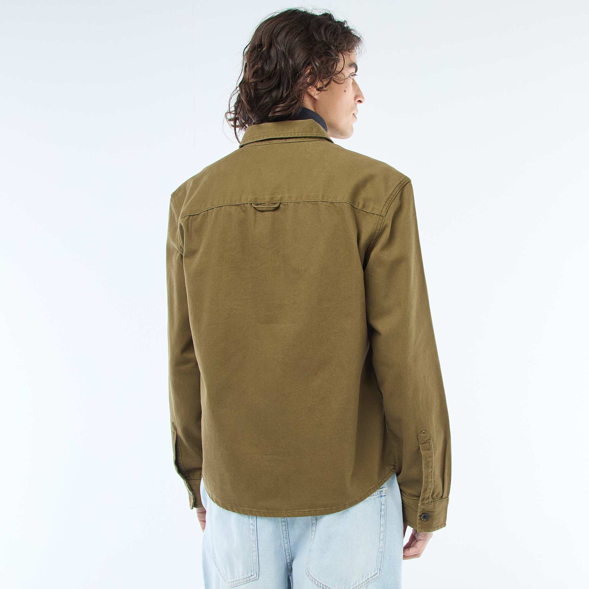Cotton Overshirt GREEN