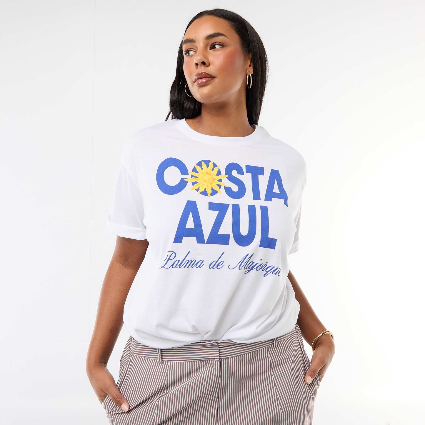 Oversized Short-Sleeve T-Shirt WHITE