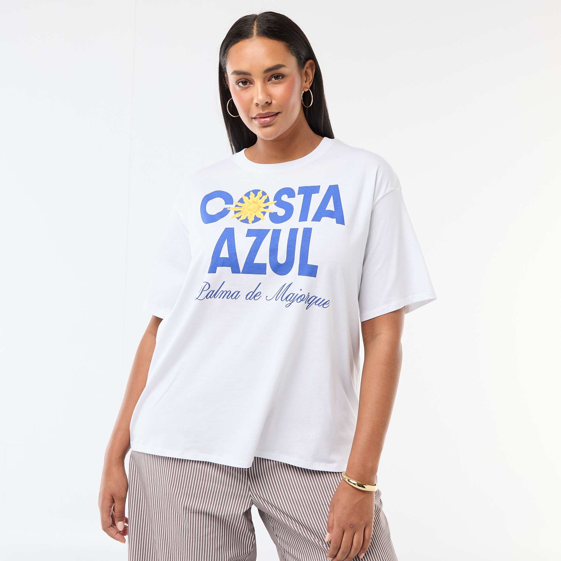 Oversized Short-Sleeve T-Shirt WHITE