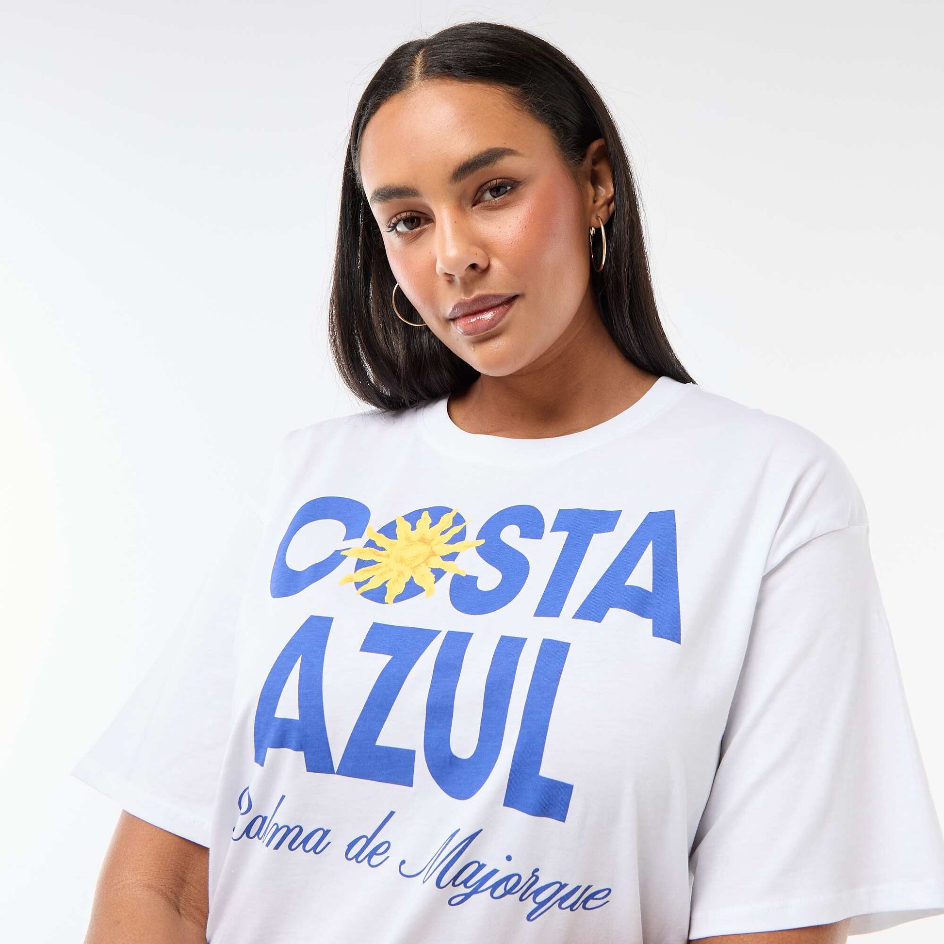 Oversized Short-Sleeve T-Shirt WHITE