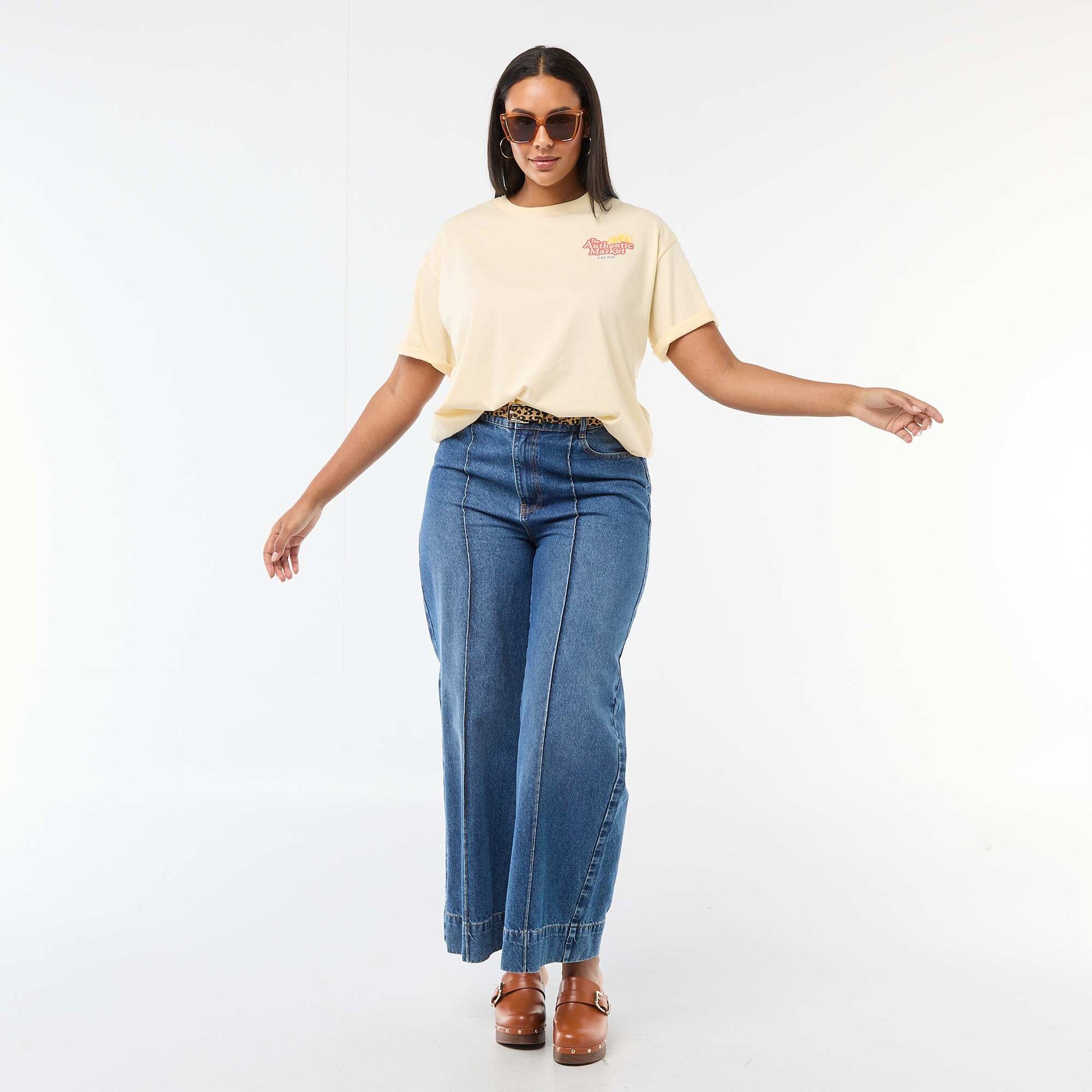 Oversized Short-Sleeve T-Shirt YELLOW