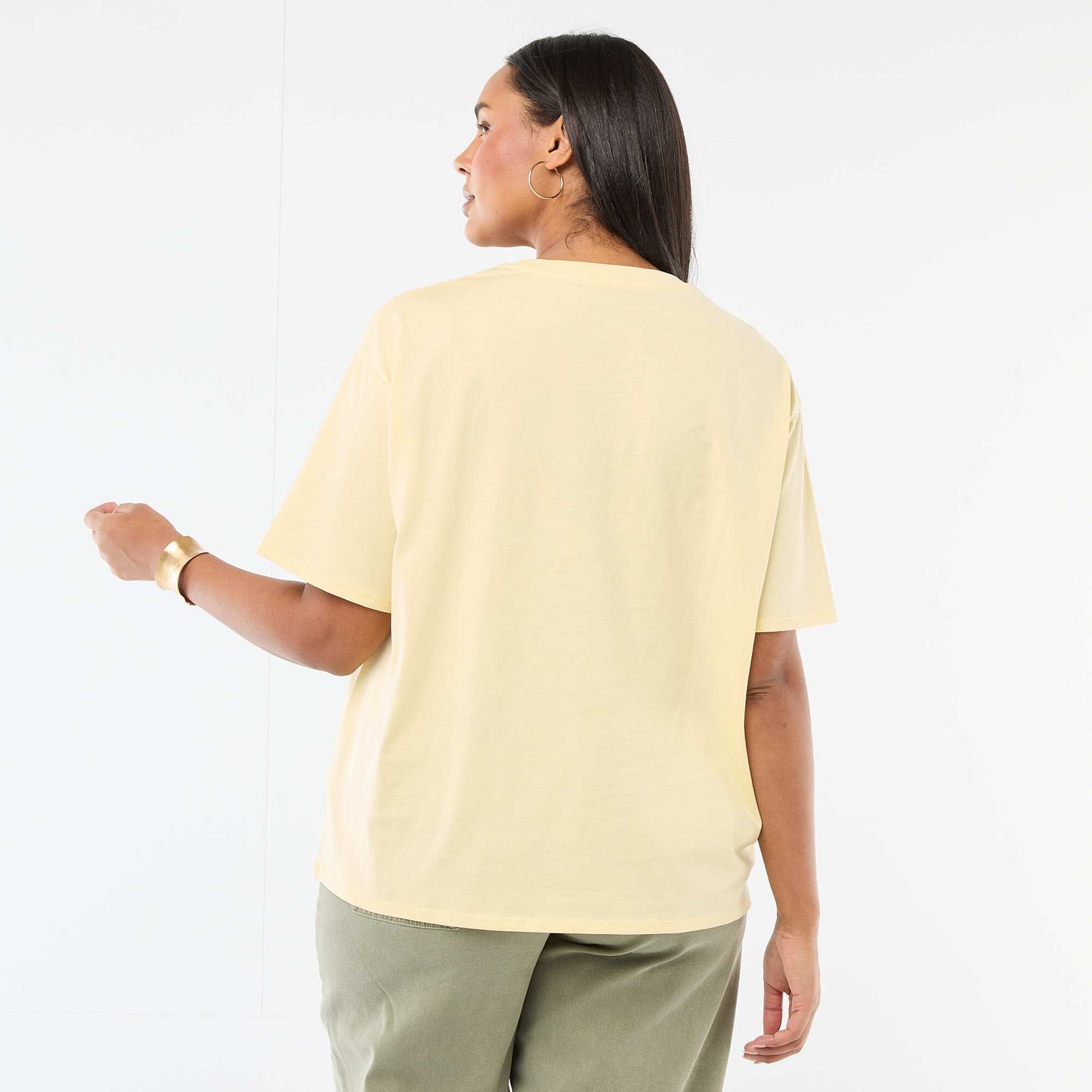 Oversized Short-Sleeve T-Shirt YELLOW
