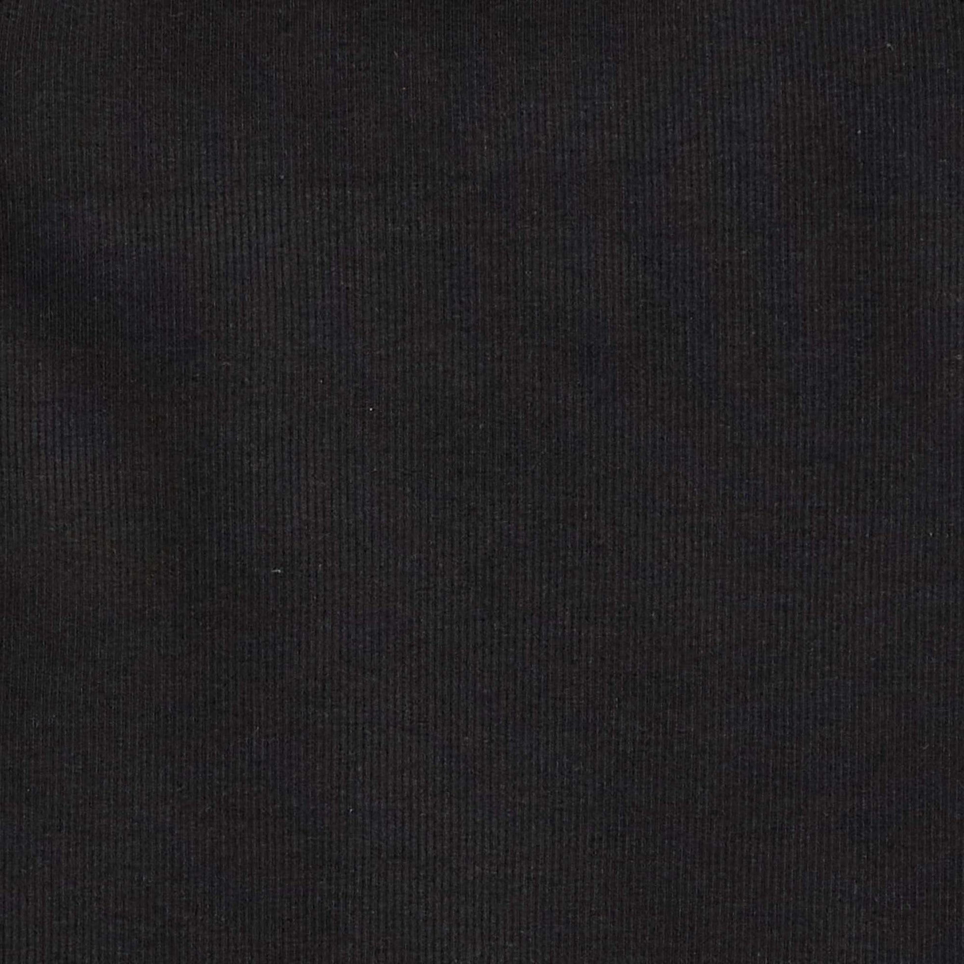 Ribbed Tank Top with Round Neck BLACK