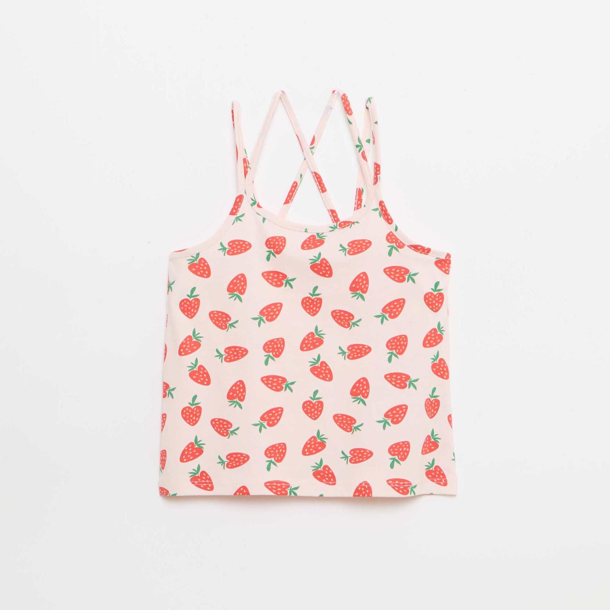Set of 2 Tank Tops  1 Printed PINK