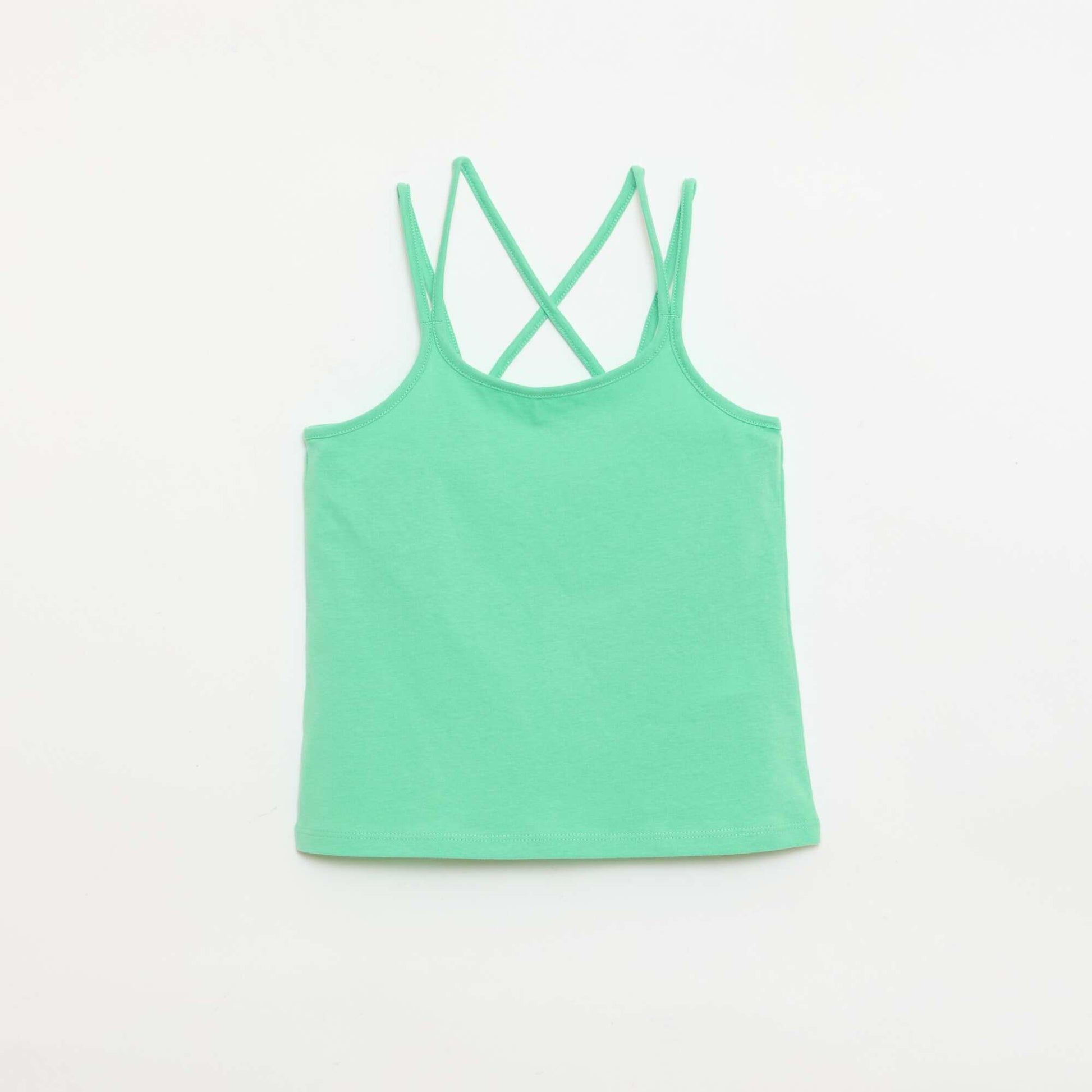 Set of 2 Tank Tops  1 Printed WHITE