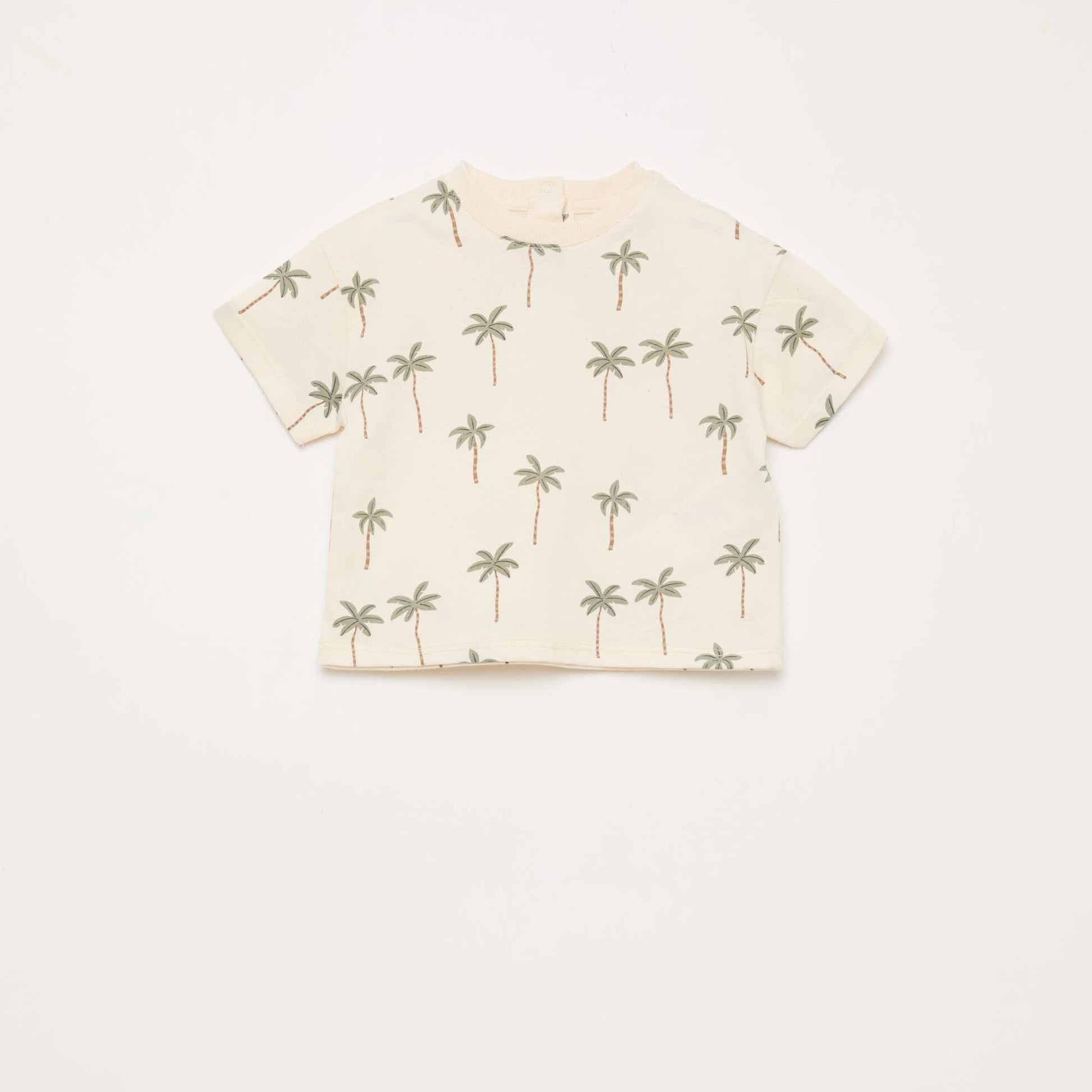 Patterned T-shirt + Shorts Set - 2 pieces WHITE