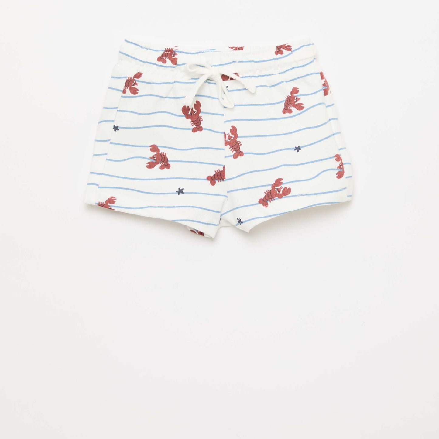 Patterned T-shirt + Shorts Set - 2 pieces BEIGE