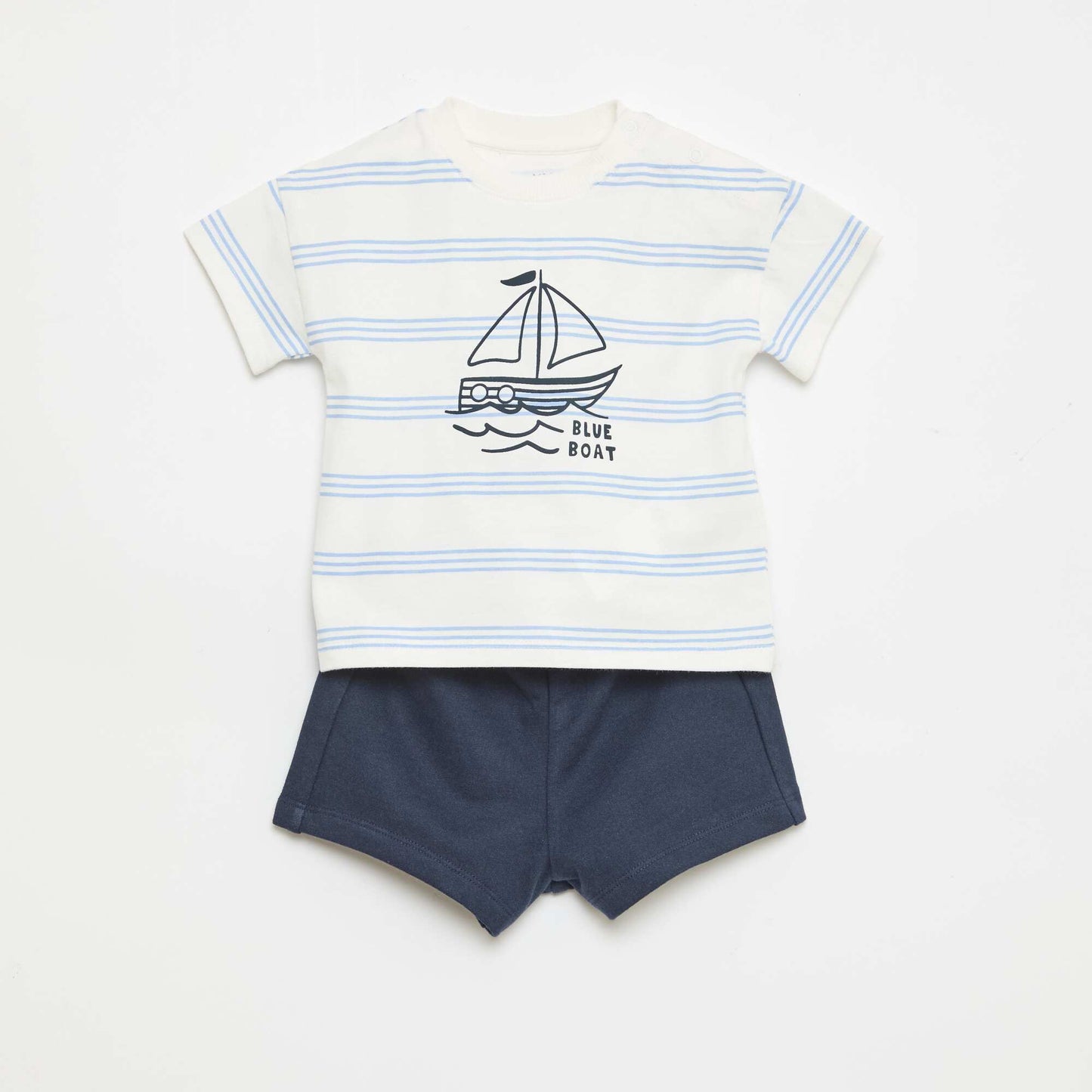 Cotton Summer Pajama Set WHITE